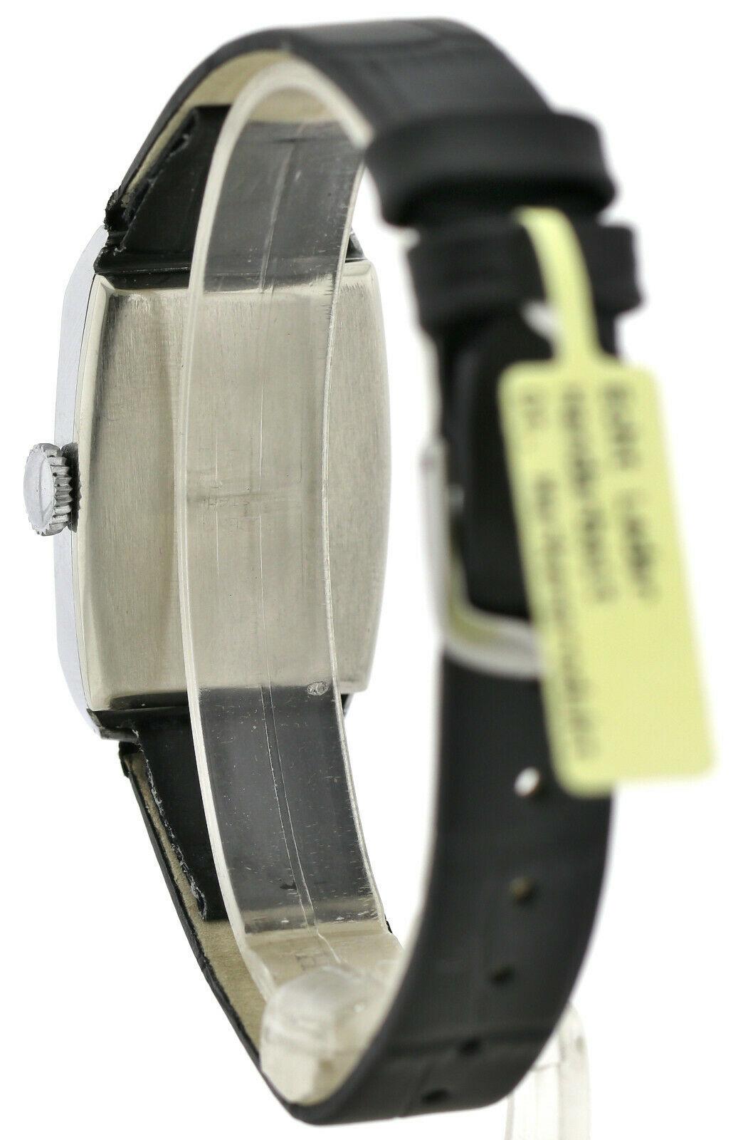 Herrenarmbanduhr mit Art-déco-Reißverschluss und Zifferblatt, auf Lager, nie getragen, neu gewartet, 1930 im Angebot 2