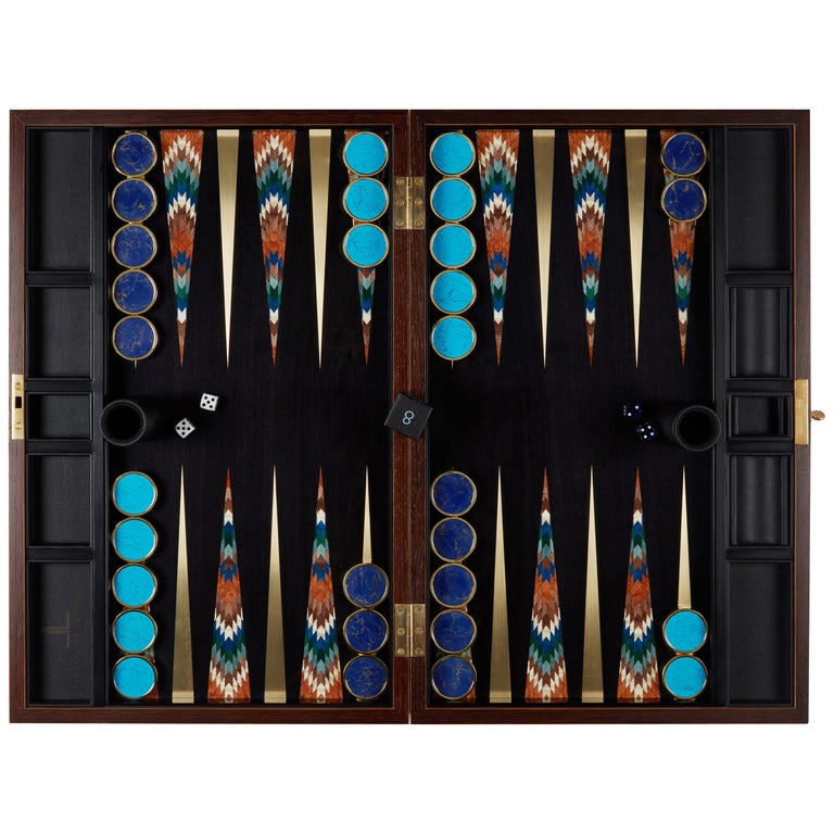 Alexandra Llewellyn Art Deco backgammon board, 2017, offered by Les Ateliers Courbet