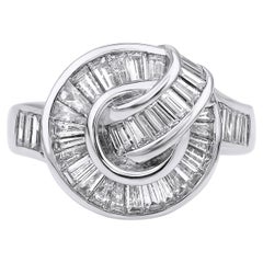 Art Deco Baguette-Diamant-Ring mit 1,60 Karat