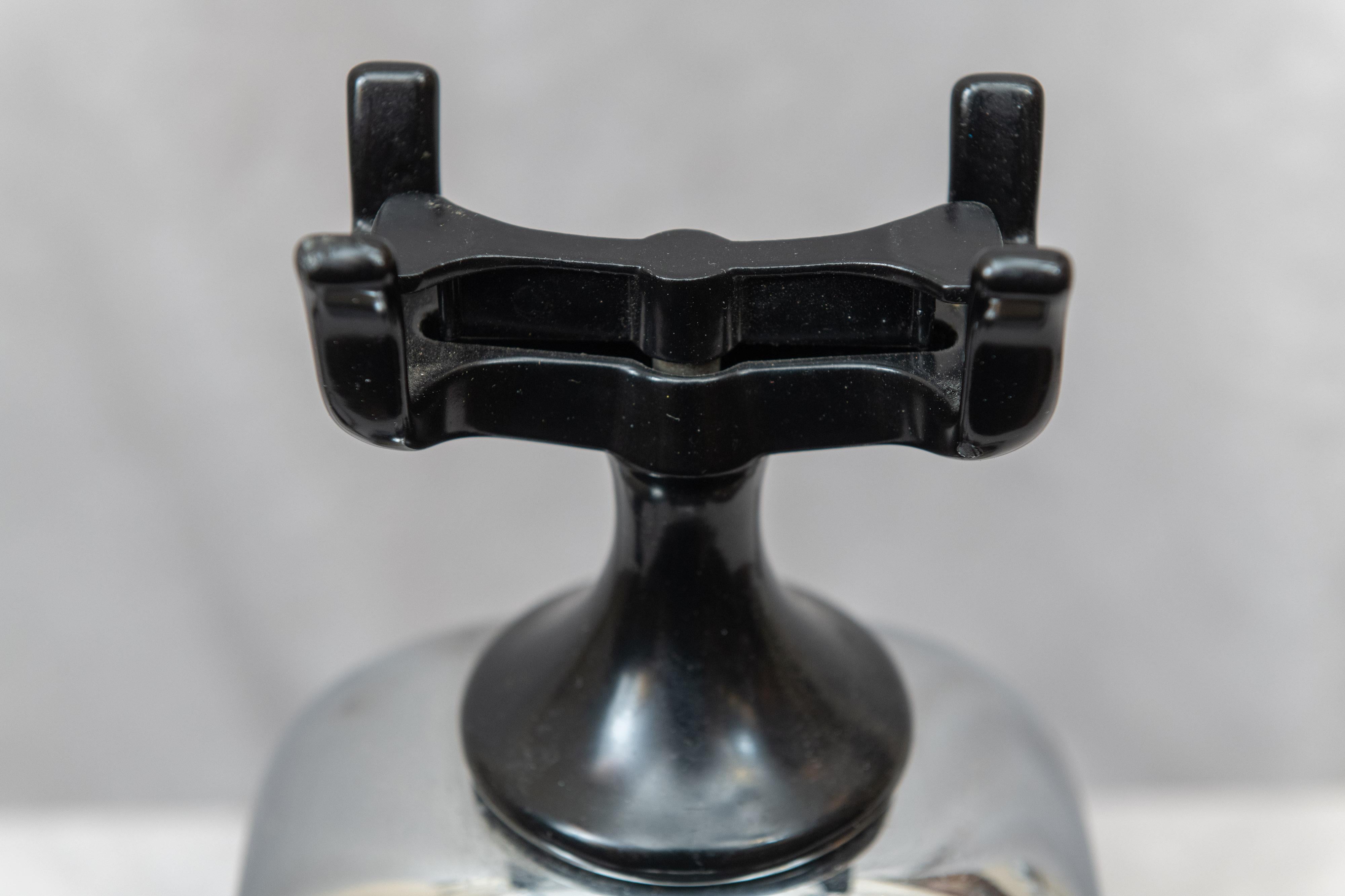 Mid-20th Century Art Deco Bakelite and Chrome Telephone