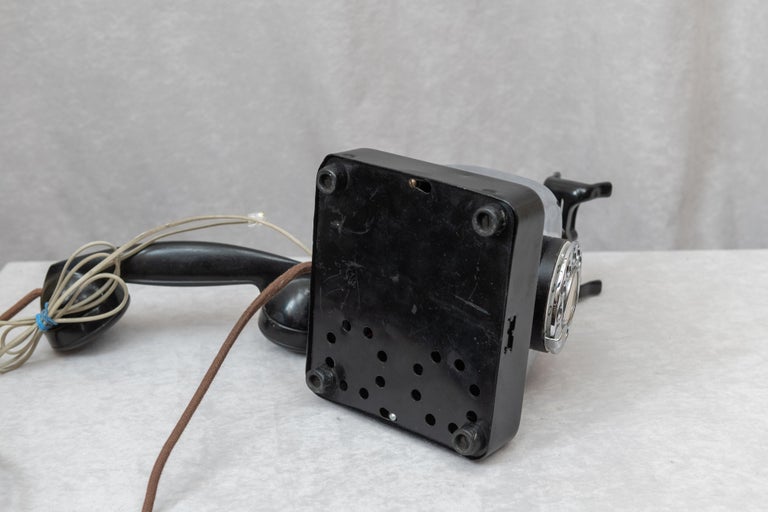 Art Deco Bakelite and Chrome Telephone at 1stDibs