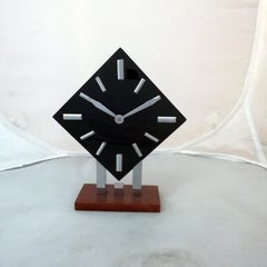 Art Deco Bakelite and Chrome Wind-Up Alarm Clock