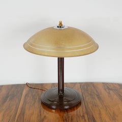 Art Deco Bakelite and Chromed Metal Table Lamp