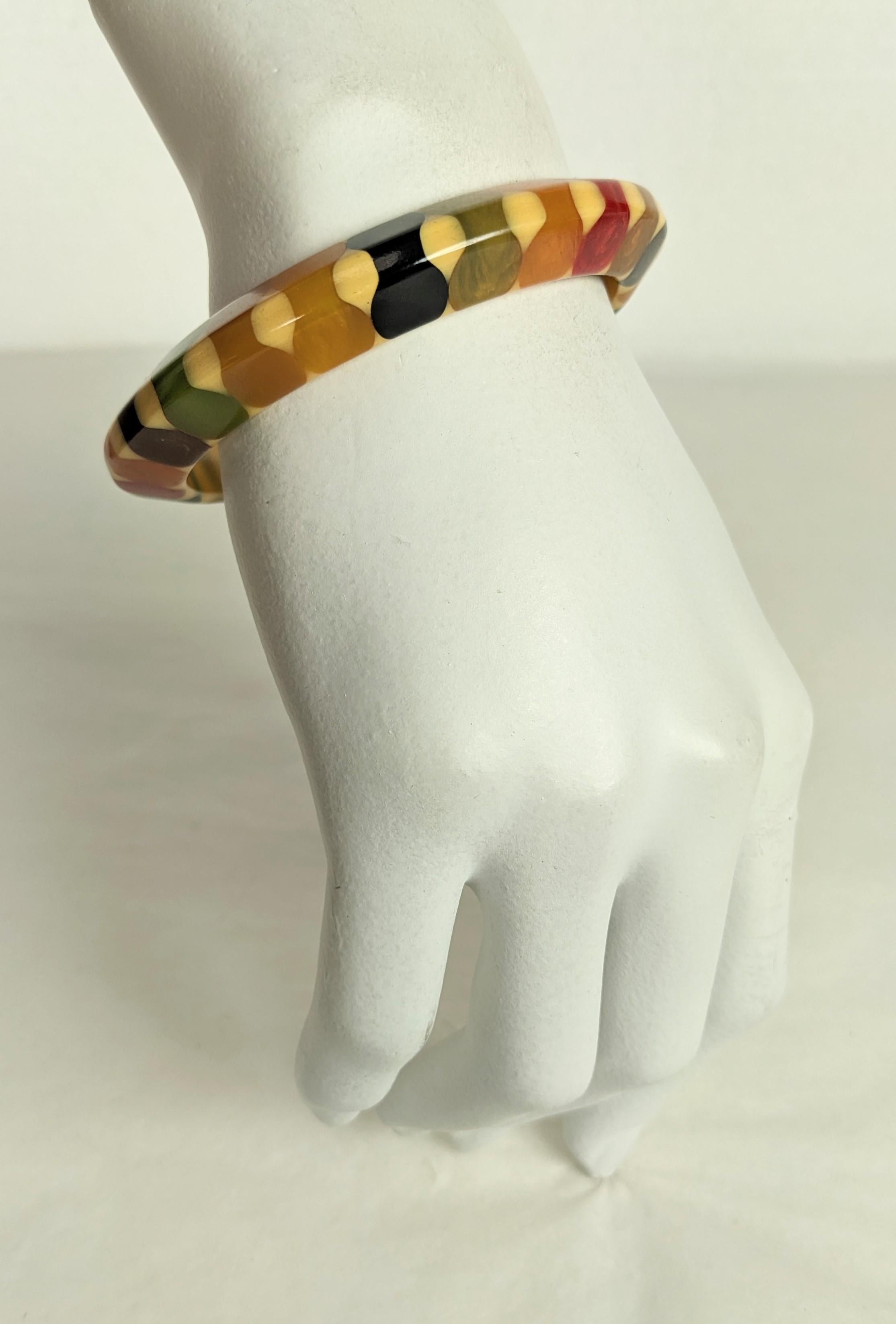 Bracelet nœud papillon en bakélite Art Déco, Belle Kogan en vente 5