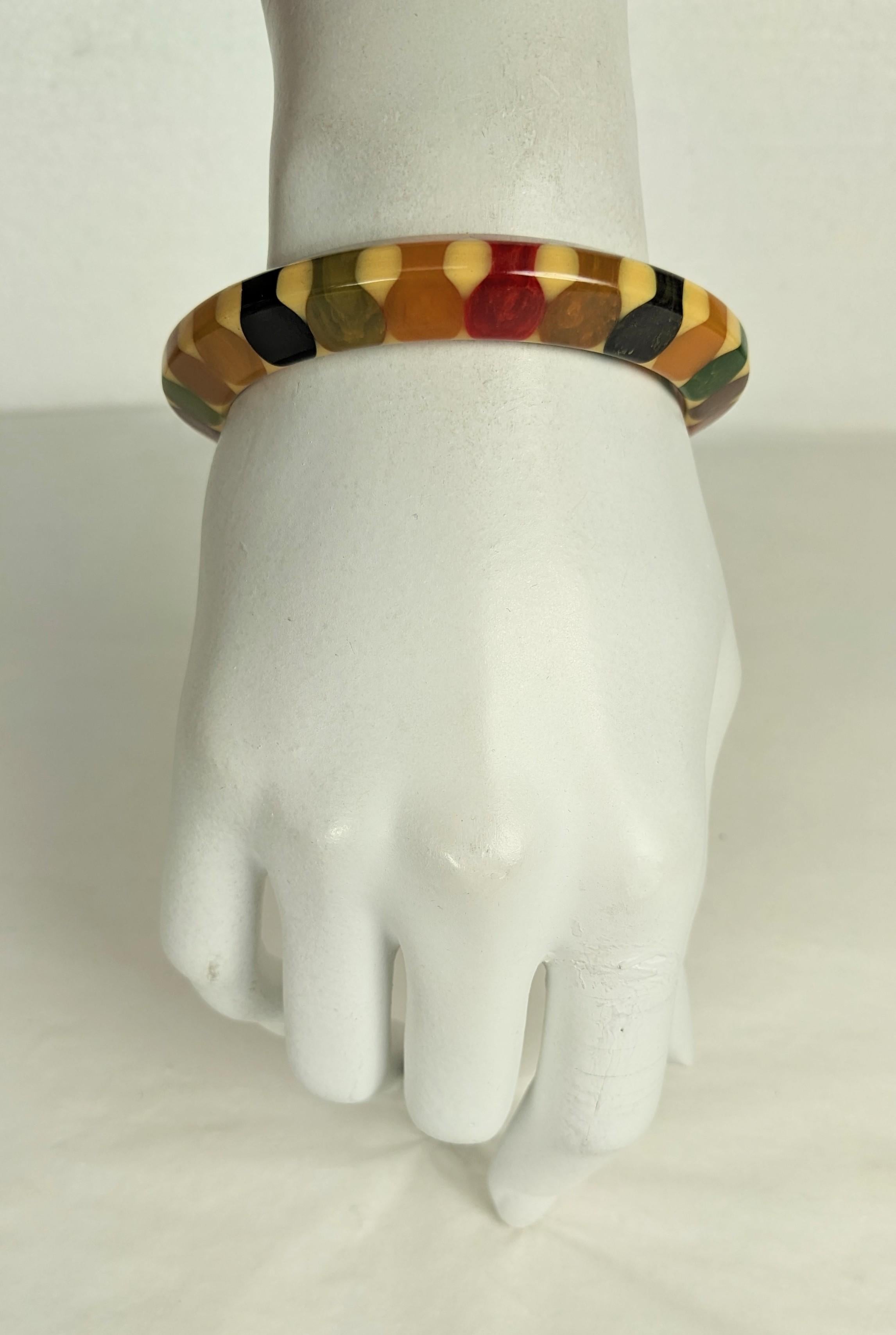 Bracelet nœud papillon en bakélite Art Déco, Belle Kogan en vente 6