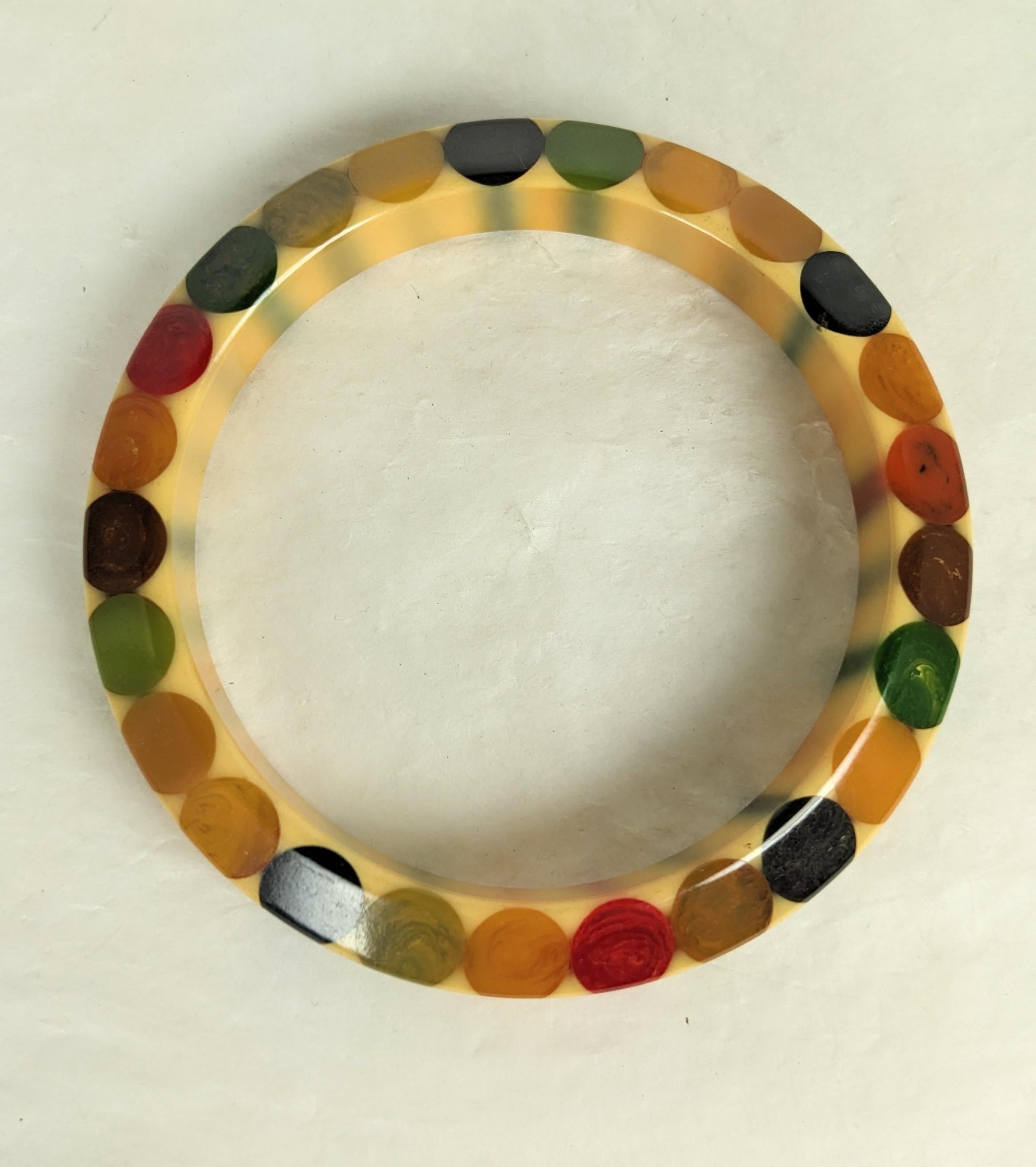 Bracelet nœud papillon en bakélite Art Déco, Belle Kogan Bon état - En vente à New York, NY