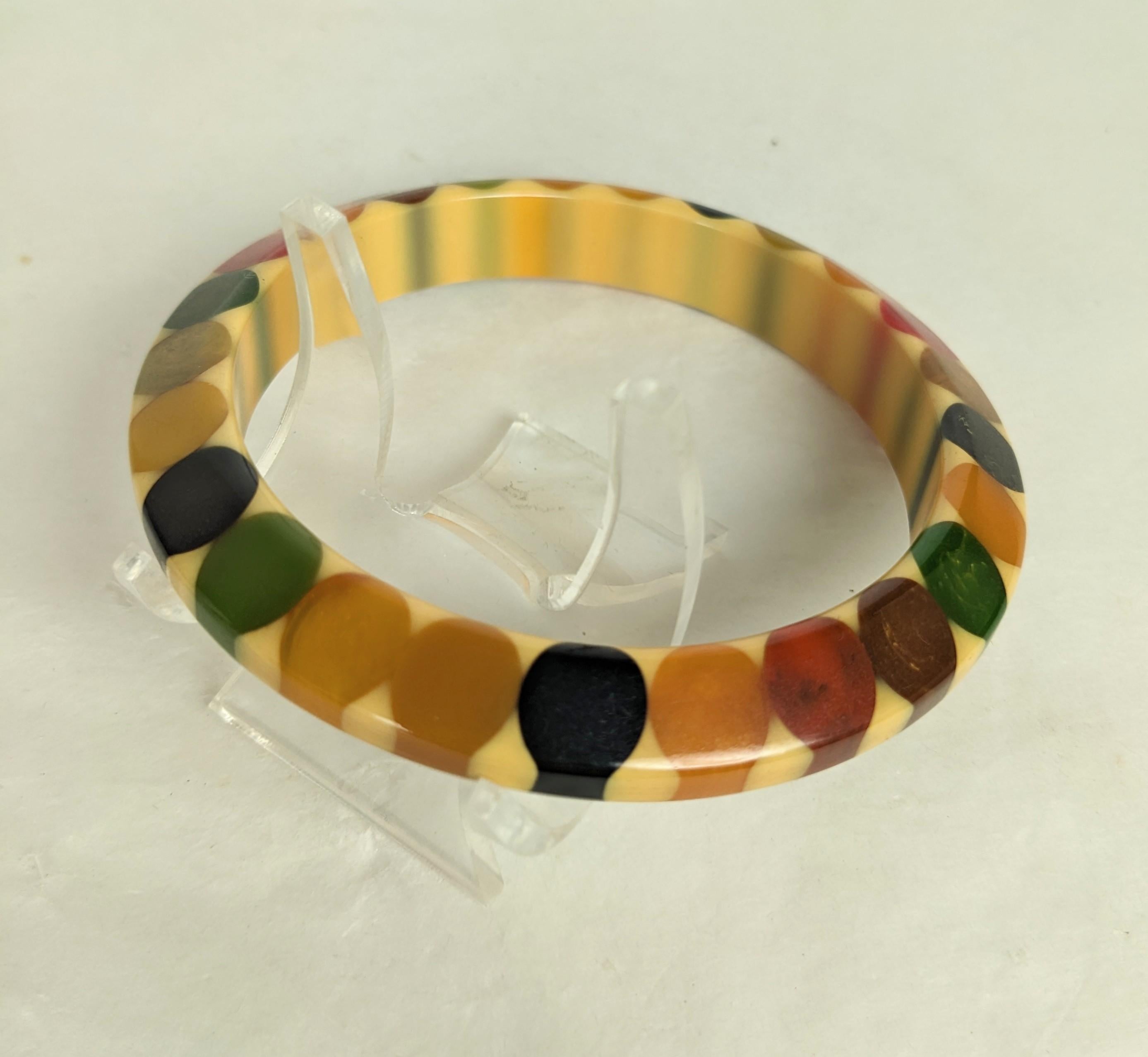 Bracelet nœud papillon en bakélite Art Déco, Belle Kogan en vente 1