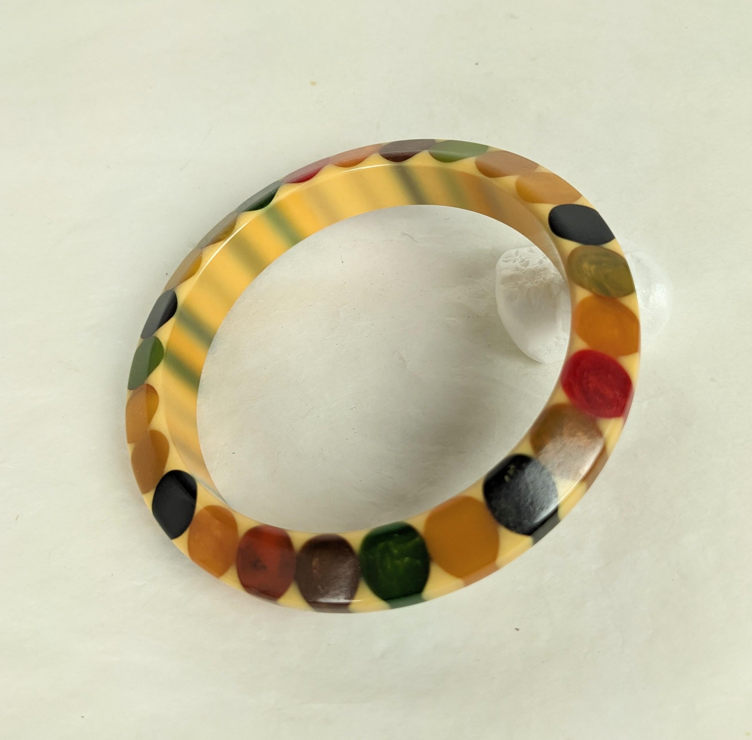 Bracelet nœud papillon en bakélite Art Déco, Belle Kogan en vente 2