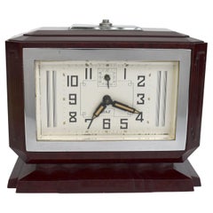 Art Deco Bakelite Clock by JAZ, French, C1930