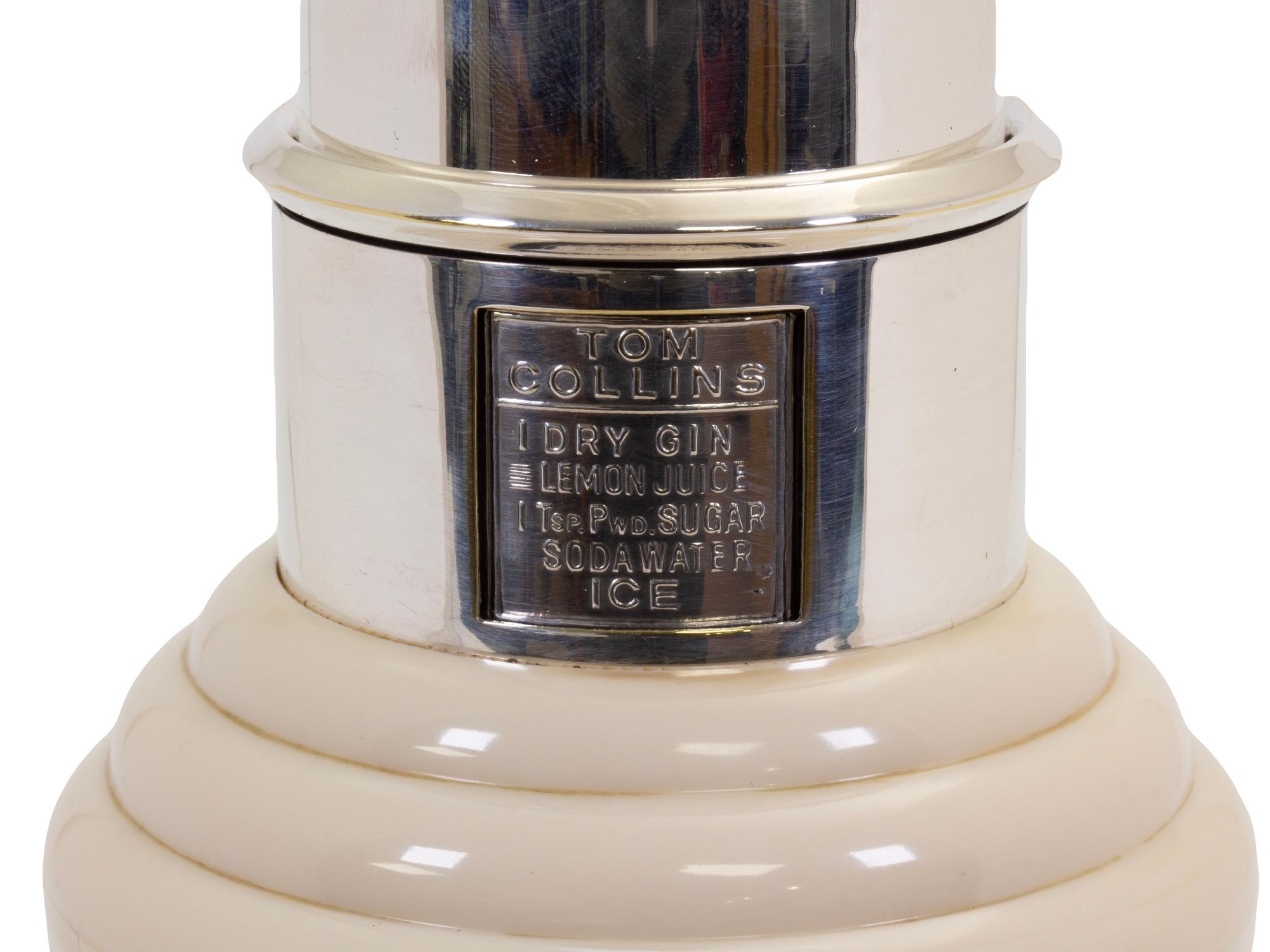 Art Deco Bakelite Cocktail Shaker The Master Incolor For Sale 8