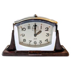 Art Deco Bakelite Desk Clock By Jaz, France, c1930