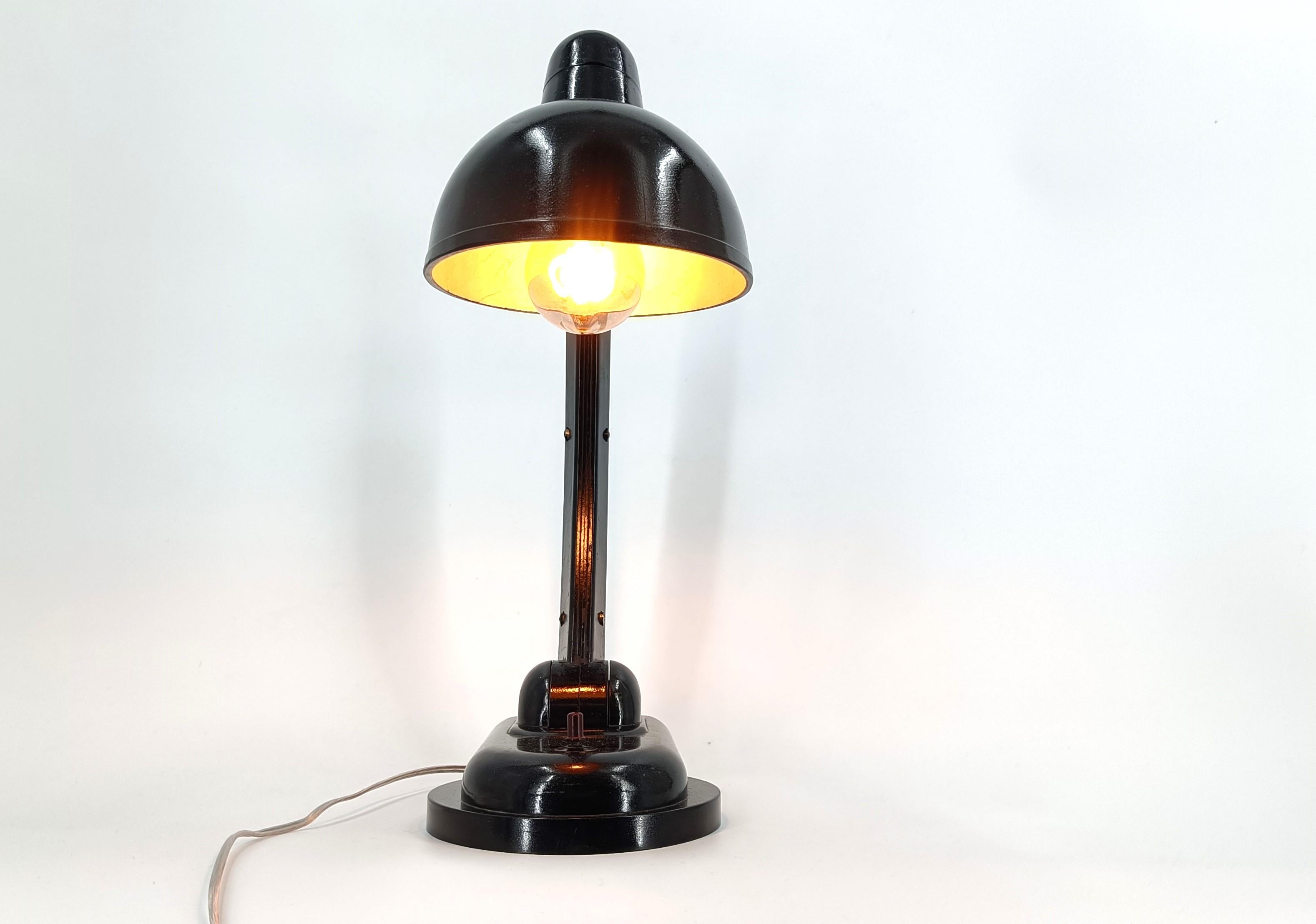 Bakelite Art deco bakelite desk lamp, 1950s For Sale