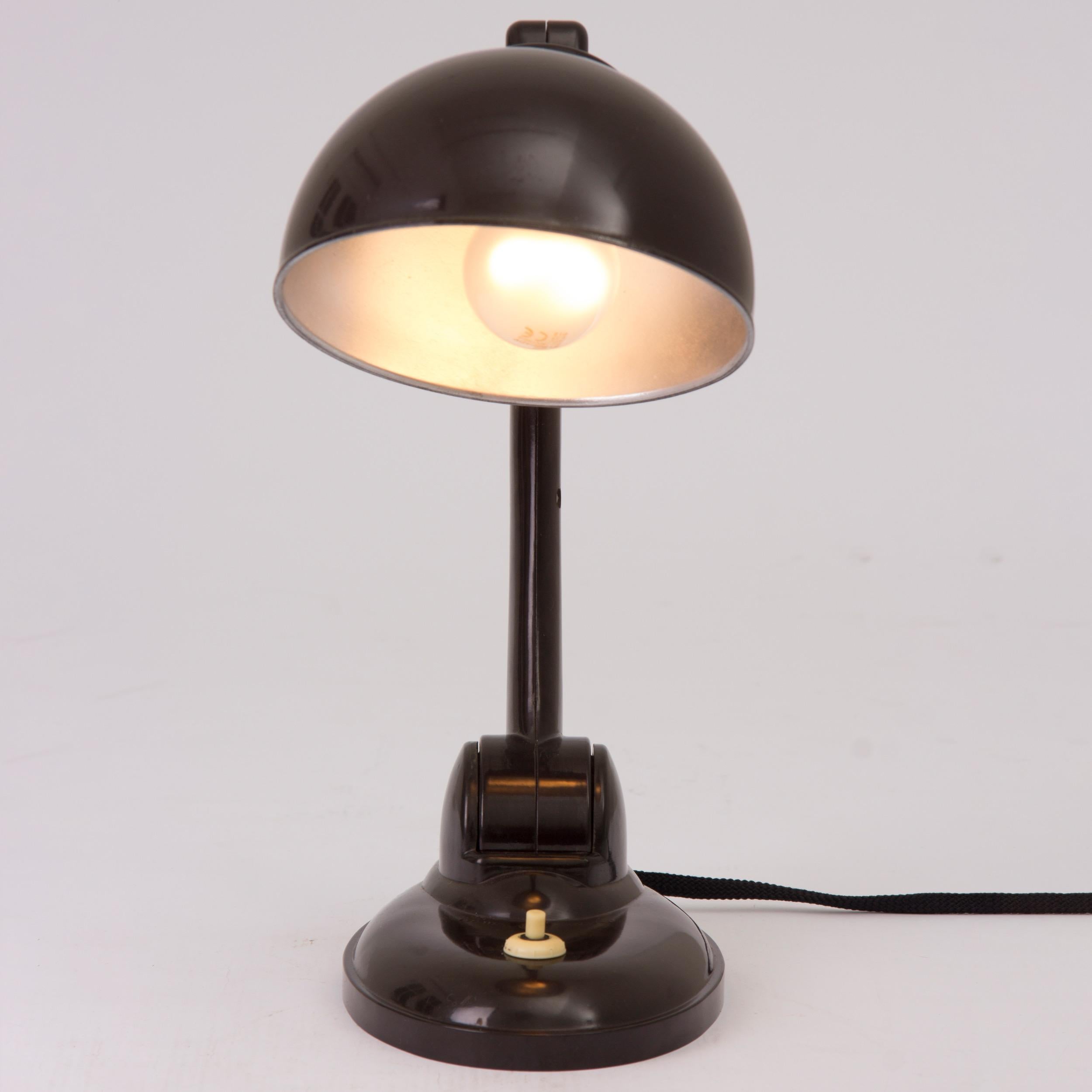 Art Deco Bakelite Desk Lamp In Good Condition In London, GB