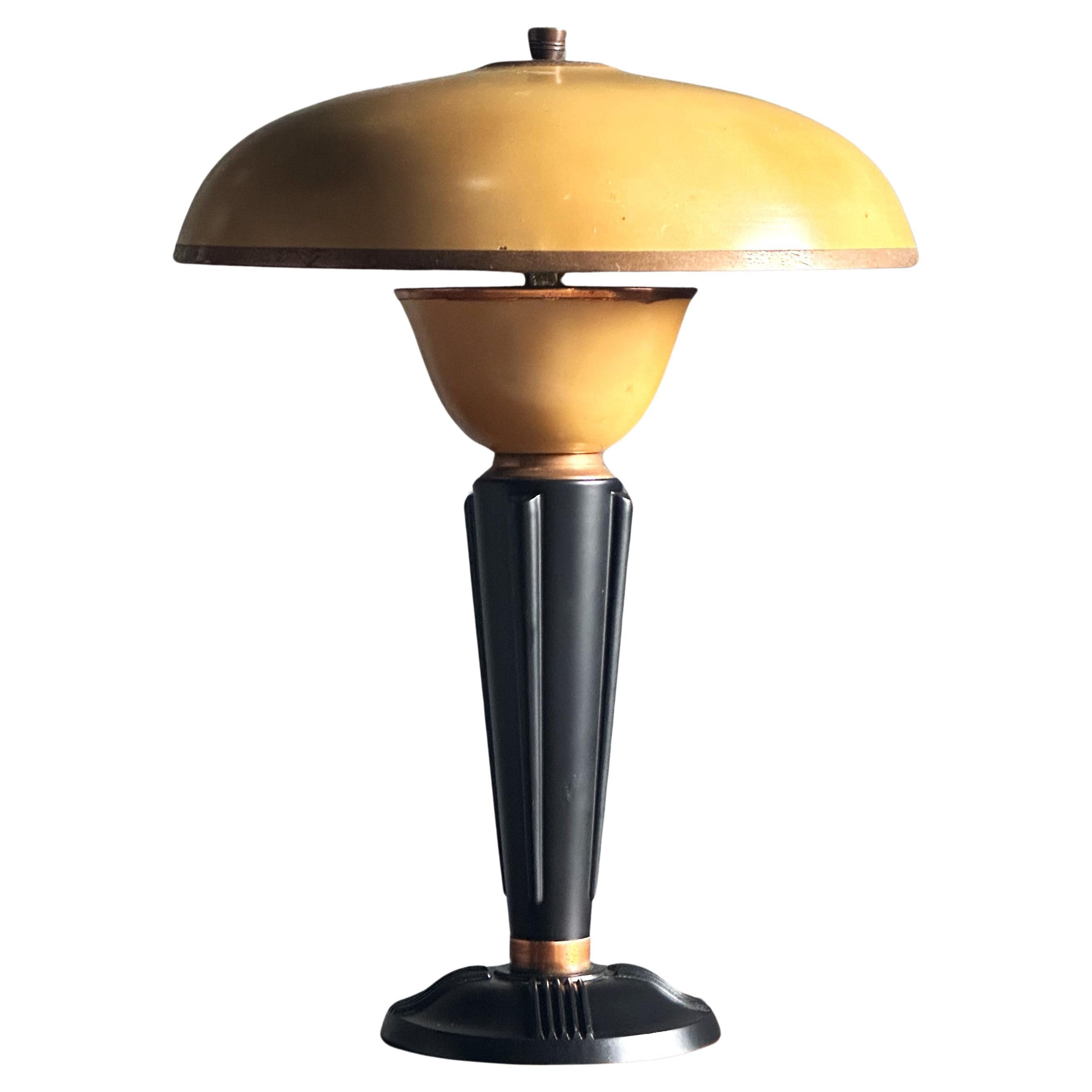 Art Deco Bakelite Eileen Gray Table Lamp for Jumo, France 1940