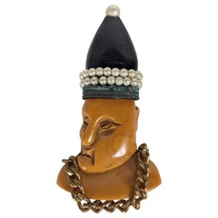 Art Deco Bakelite Figural Brooch