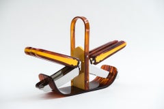 Ensemble de couteaux à fruits Art Déco en bakélite des années 1930, Solingen, fabriqué en Allemagne