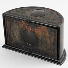 Boîte moderniste Art déco en bakélite par Linsden, Angleterre vers 1925