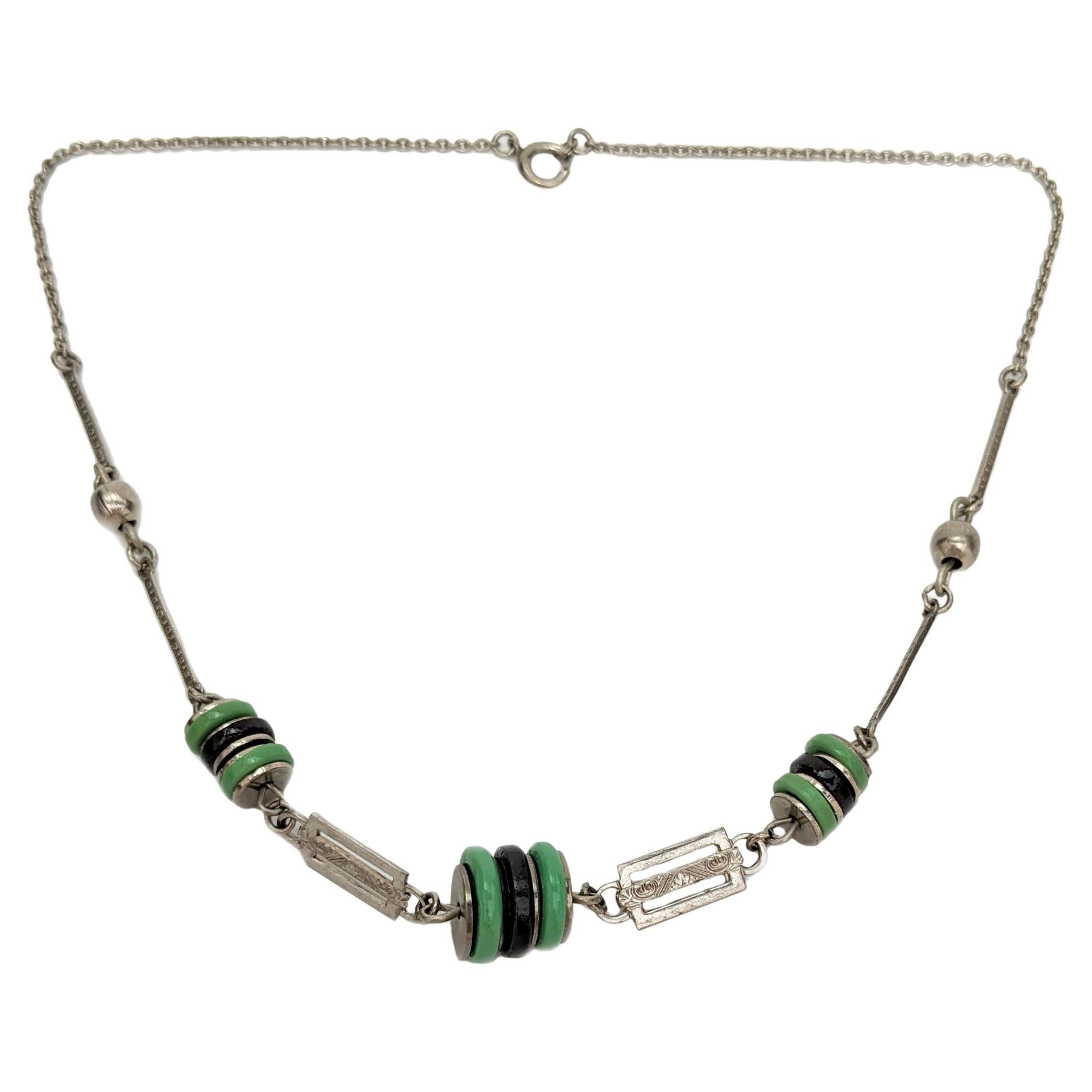 Collana in bachelite Art Déco di Jacob Bengel, 1930 ca.