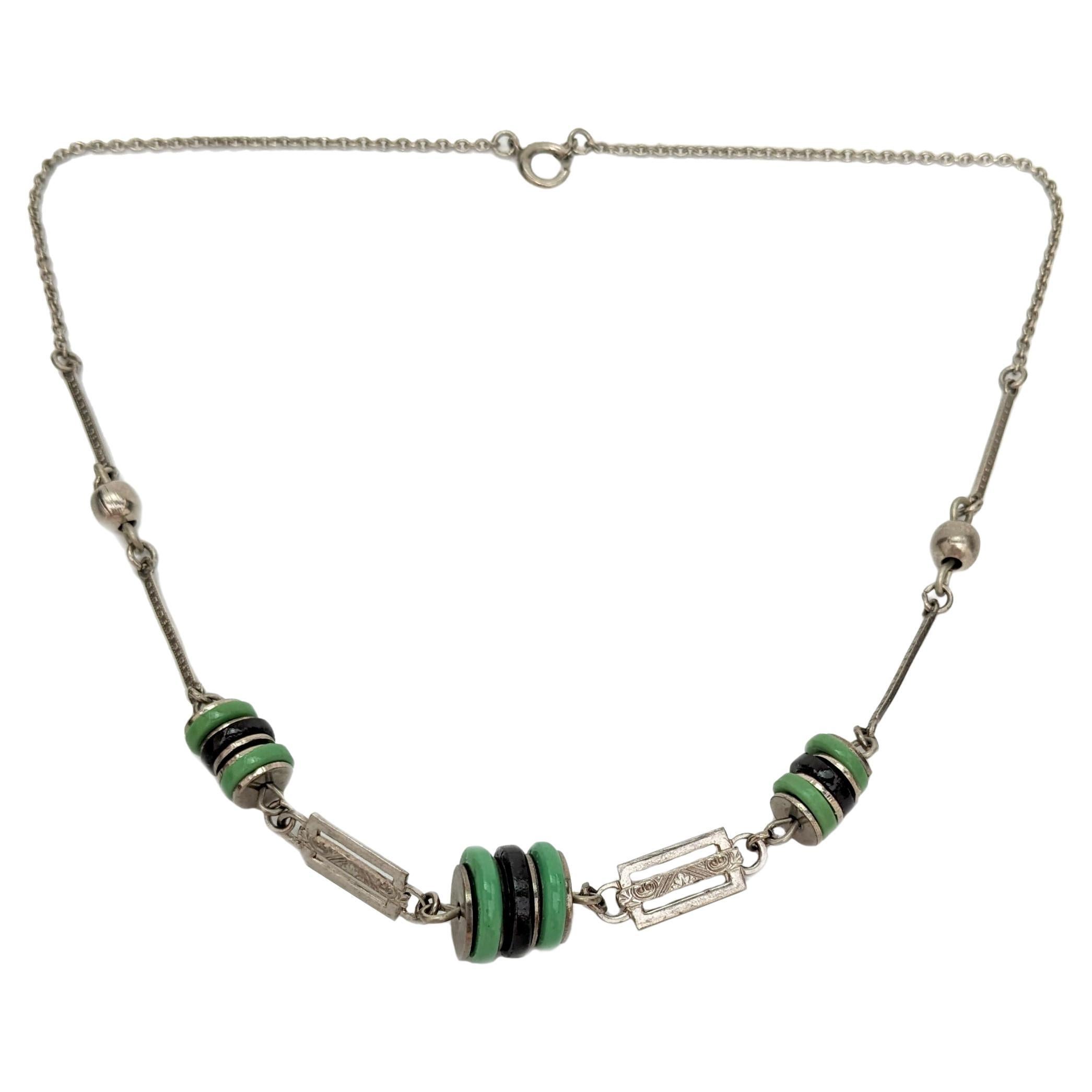 Art Deco Bakelite Necklace By Jacob Bengel, c1930