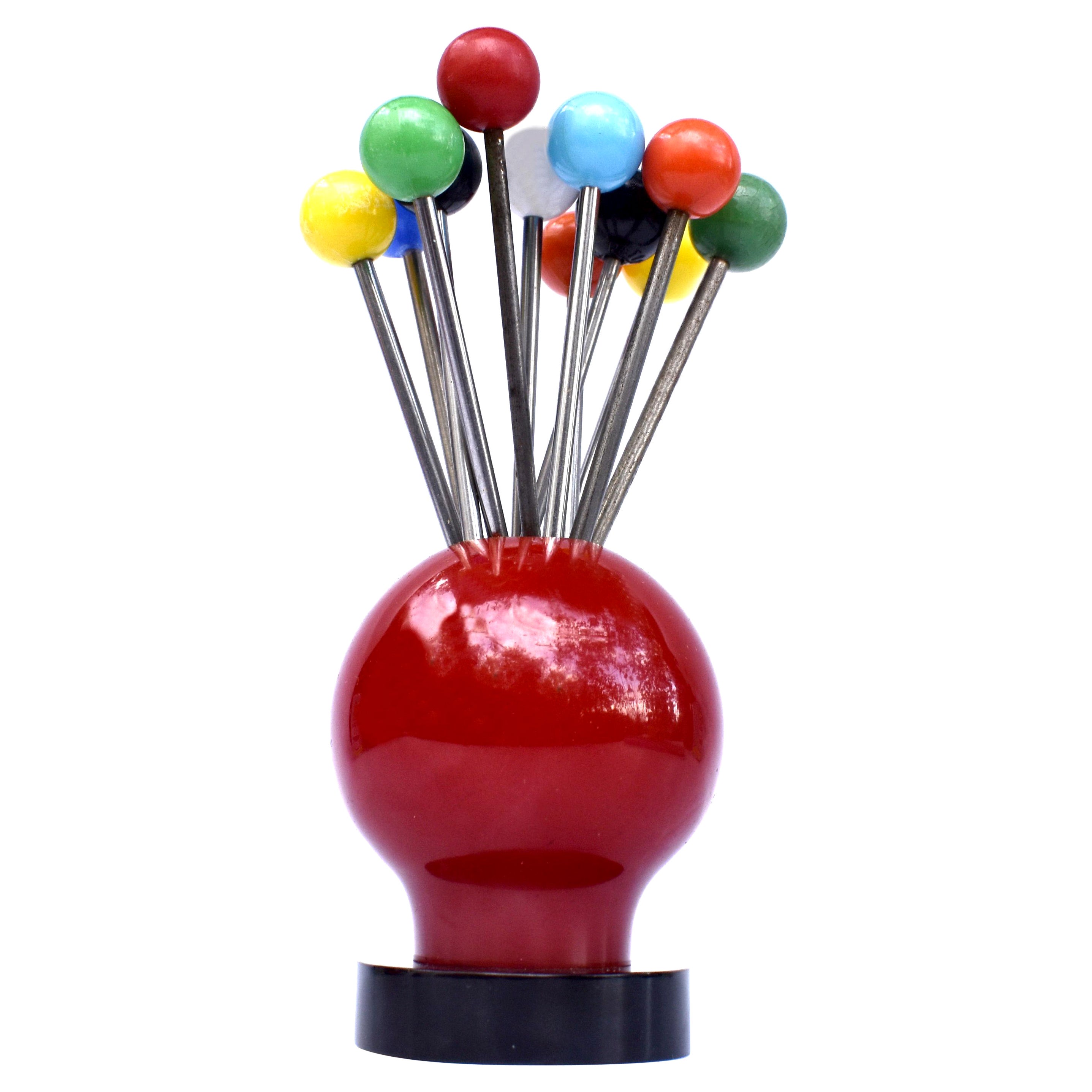 Art Deco Bakelite Novelty Cocktail Stick Set, French, c1930