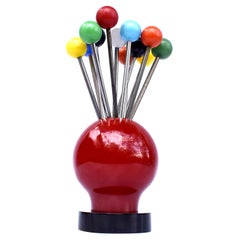 Art Deco Bakelite Novelty Cocktail Stick Set, French, c1930
