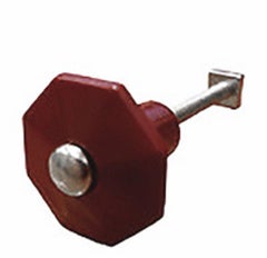 Art Deco Bakelite Octagonal Drawer Door Pull Handle in Burgundy Set of 5