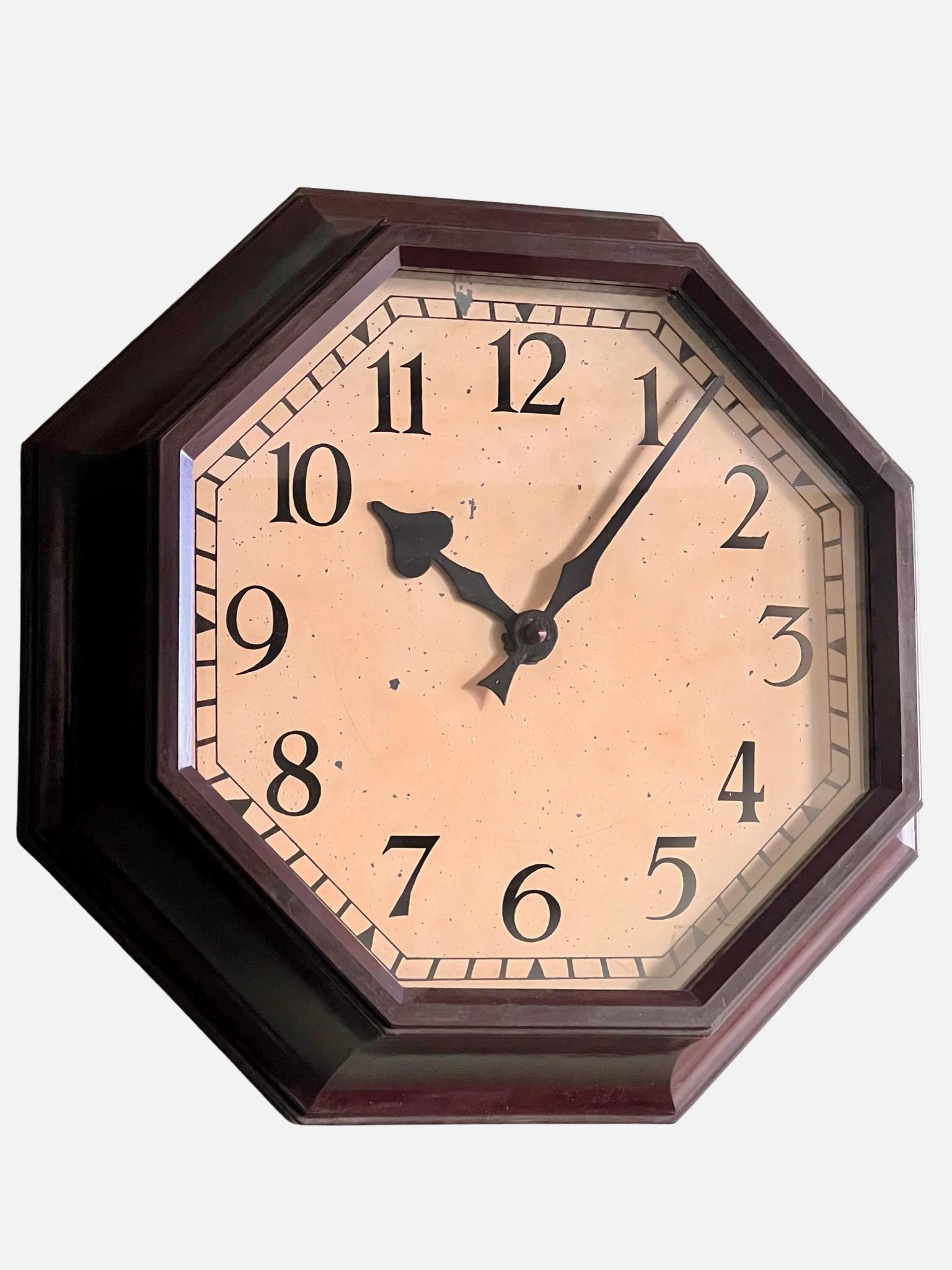 octagon wall clock