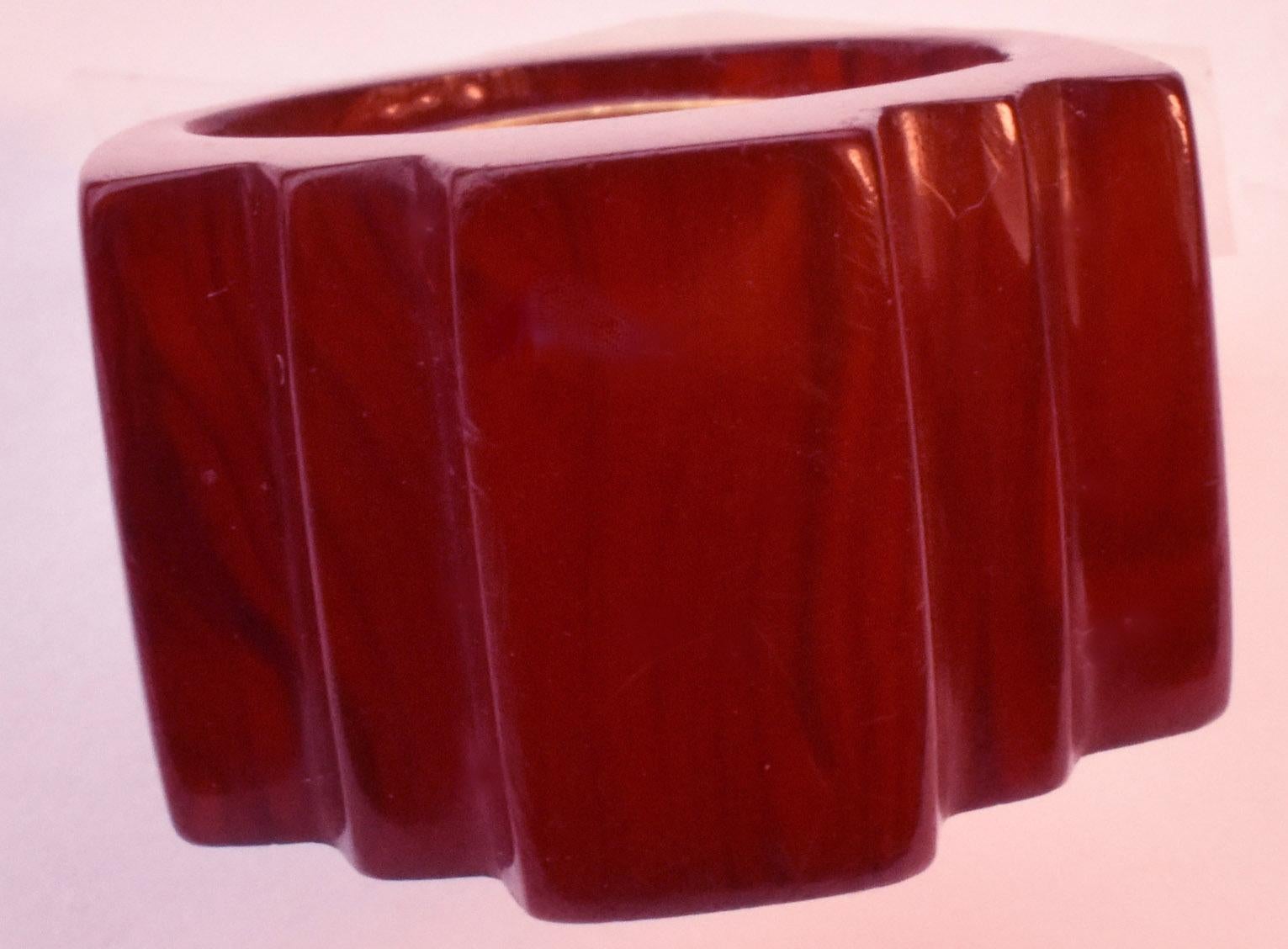 Art Deco Bakelite Ring, circa 1930 10