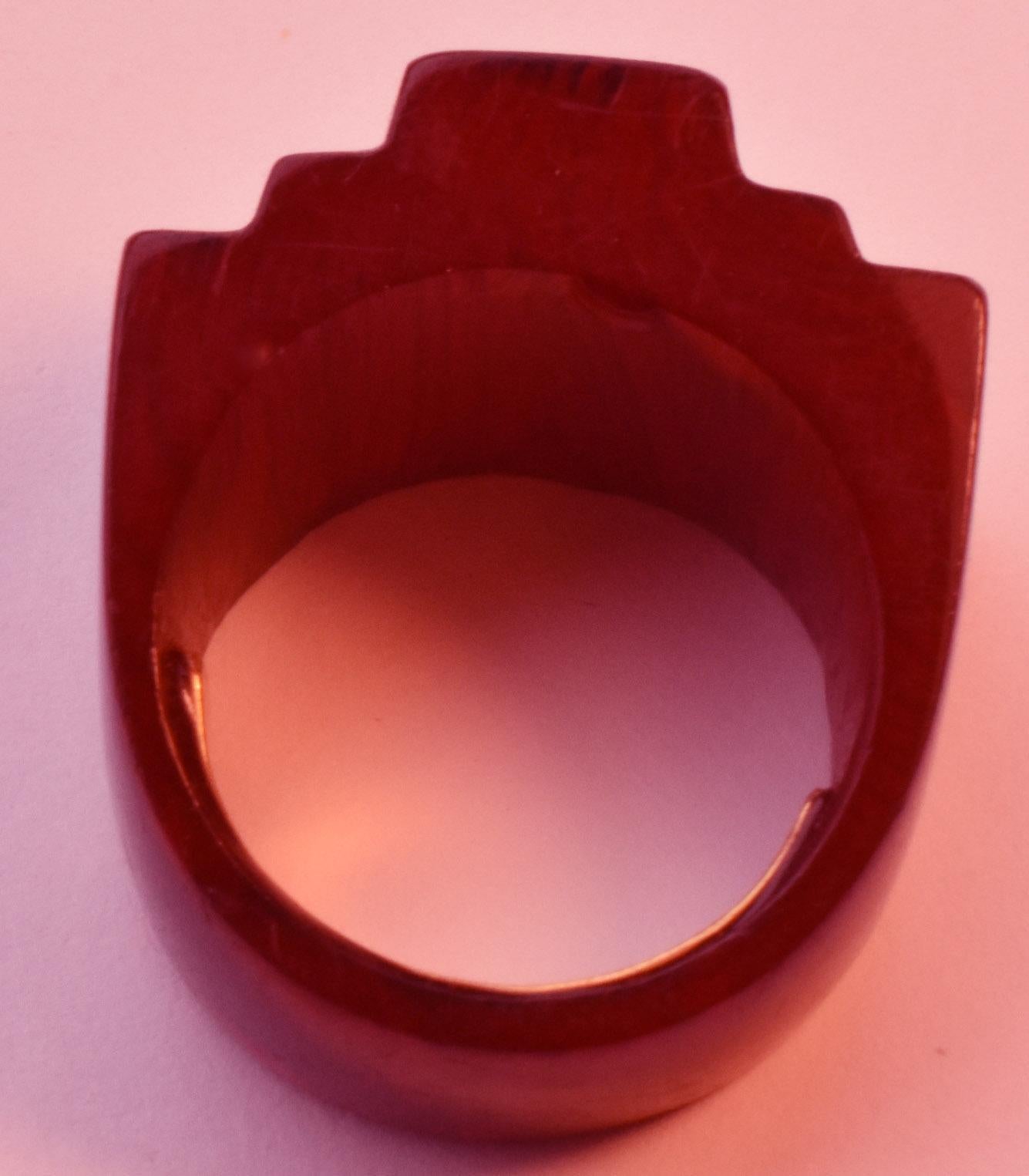 Art Deco Bakelite Ring, circa 1930 In Excellent Condition In Baltimore, MD