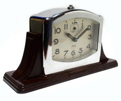 Art Deco Bakelite Streamline Clock by JAZ