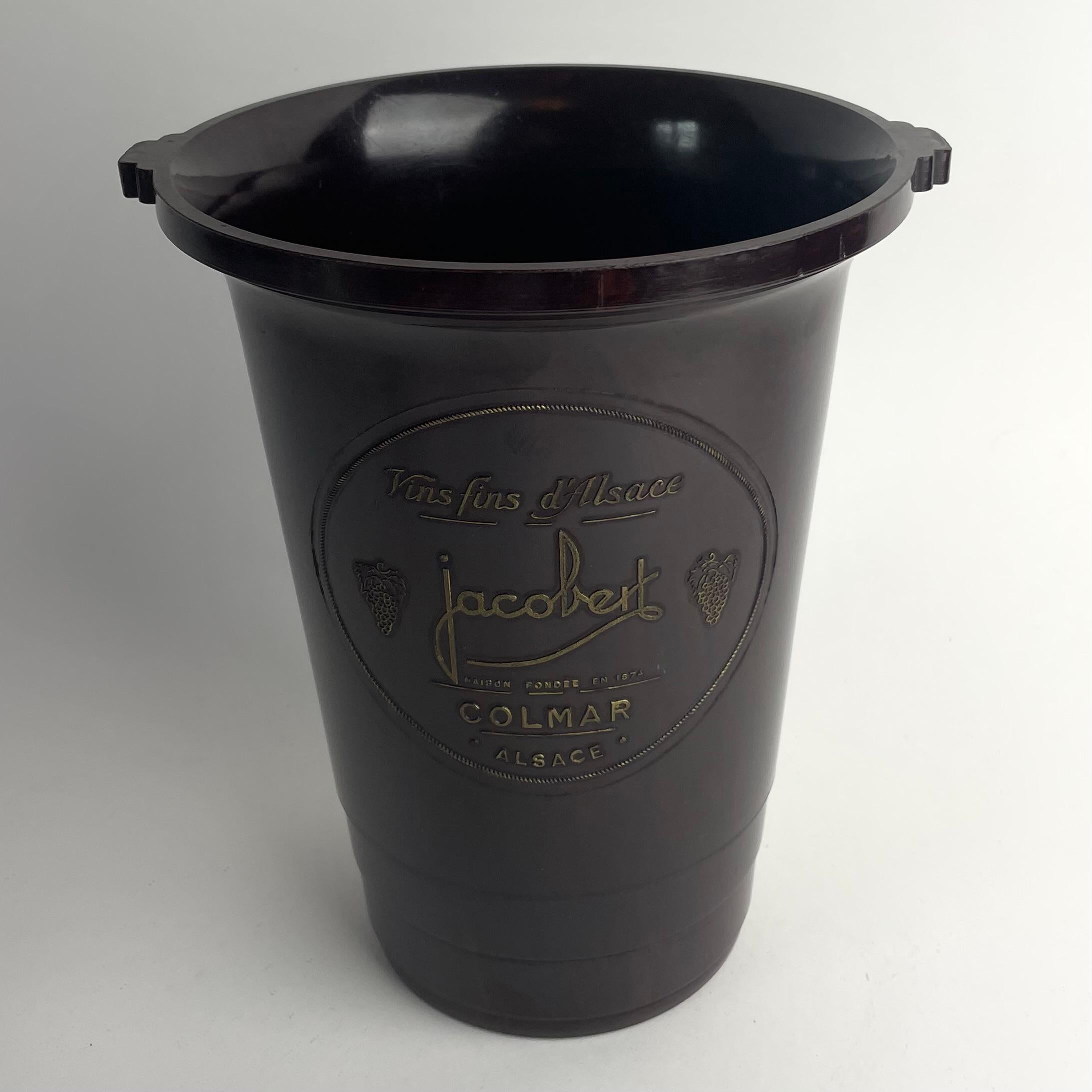 French Art Deco Bakelite Wine Cooler – Jacobert, Colmar, Alsace, 1930s For Sale