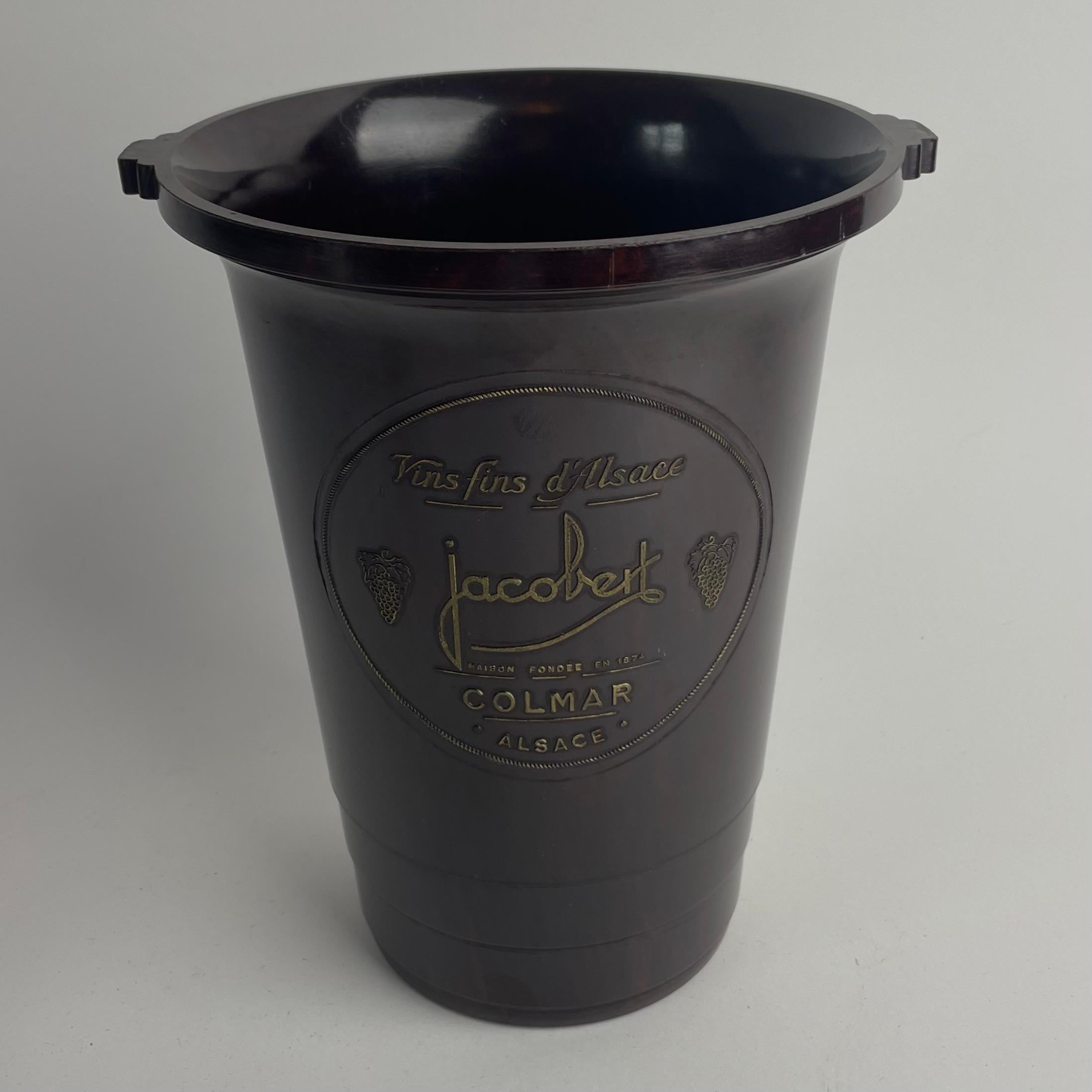Art Deco Bakelite Wine Cooler – Jacobert, Colmar, Alsace, 1930s In Good Condition For Sale In Knivsta, SE