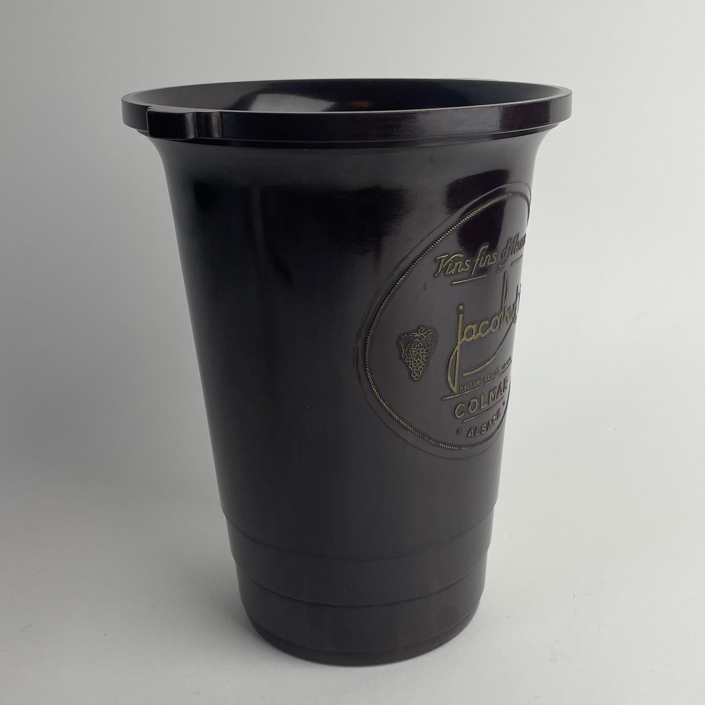 Mid-20th Century Art Deco Bakelite Wine Cooler – Jacobert, Colmar, Alsace, 1930s For Sale