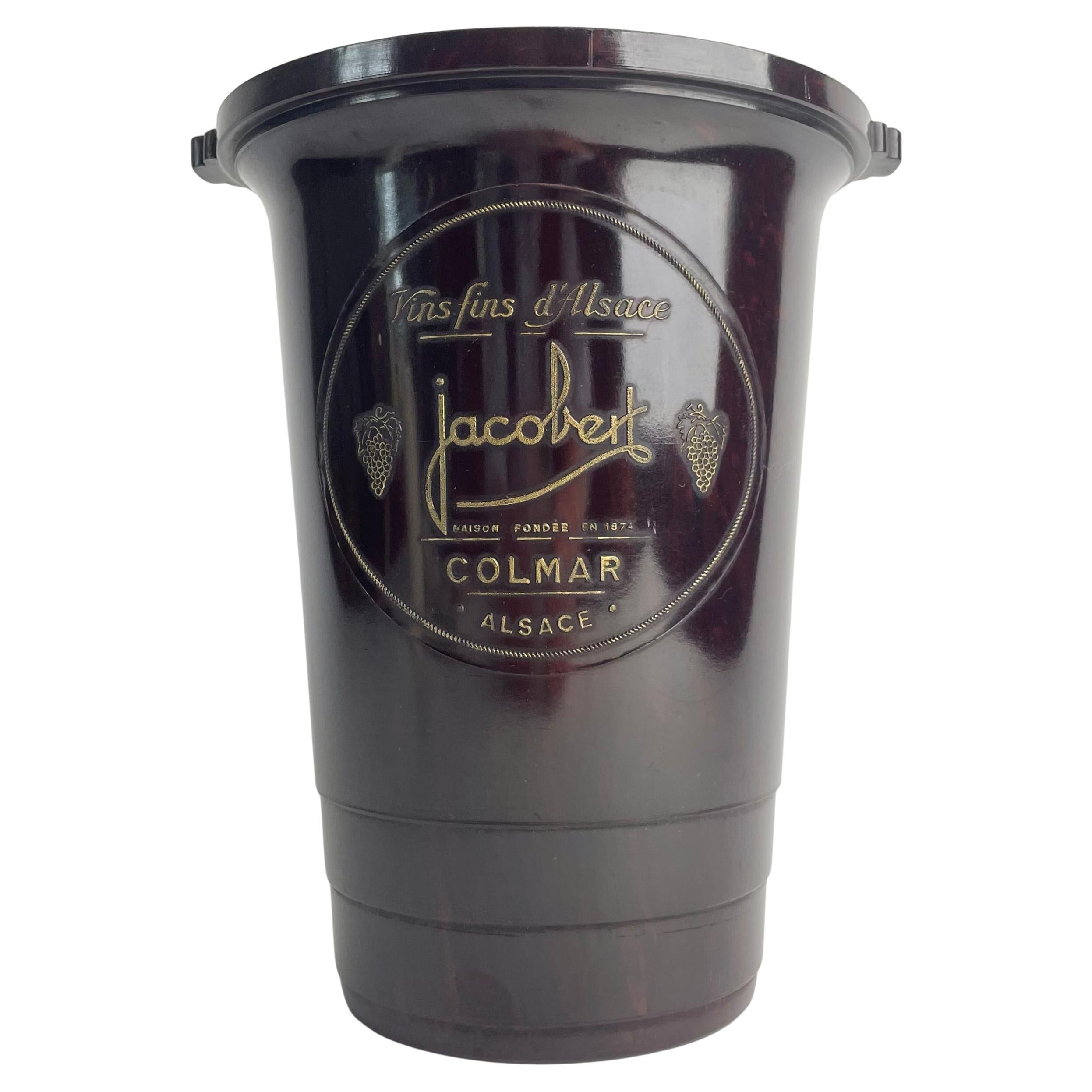 Art Deco Bakelite Wine Cooler – Jacobert, Colmar, Alsace, 1930s For Sale