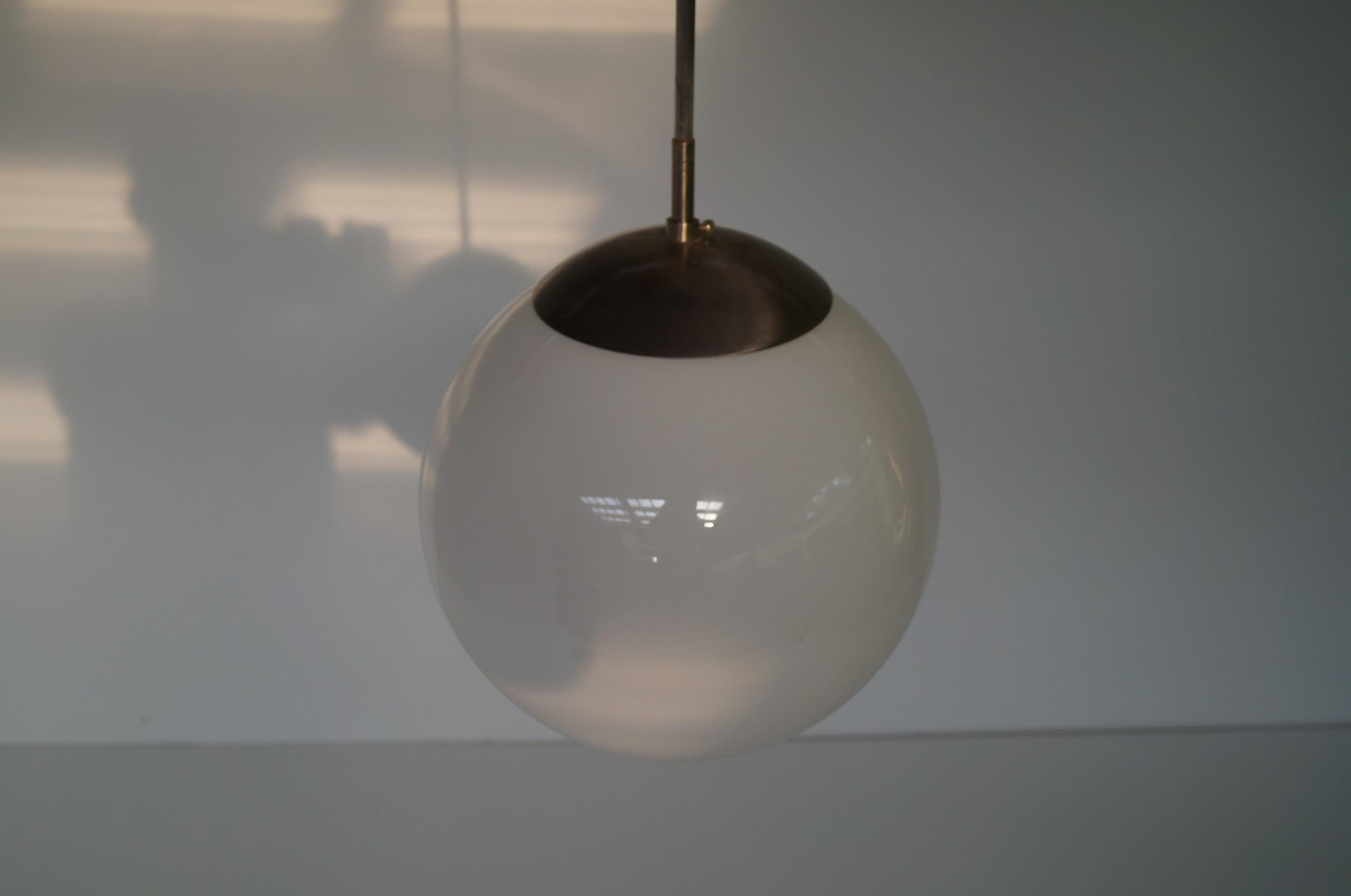 Art Deco Ball Lamp . In Good Condition For Sale In Kraków, Małopolska