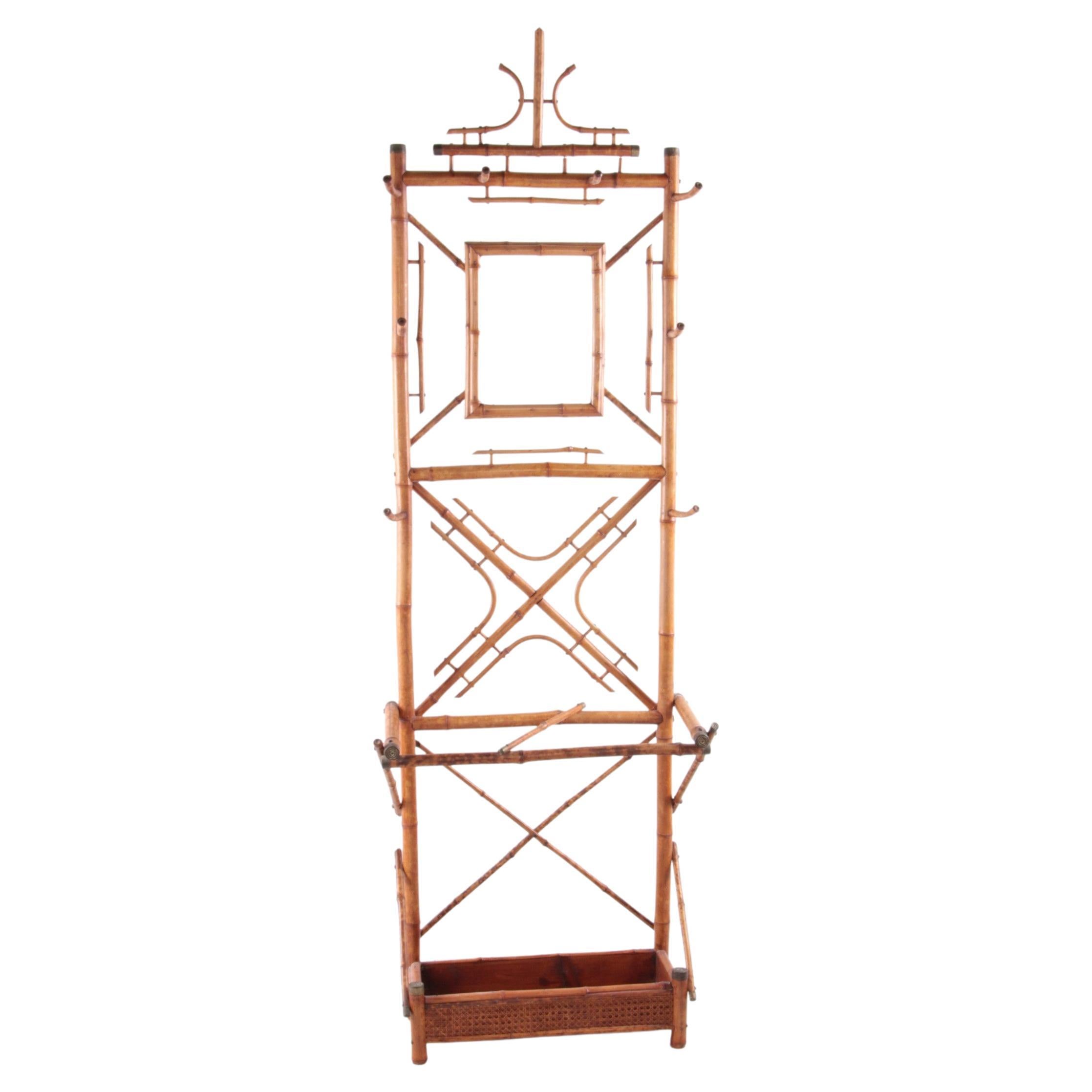 Brass Foldable Wall Coat Rack Midcentury / Art Deco, 1940s at 1stDibs