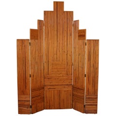 Bamboo "Skyline" Screen Room Divider
