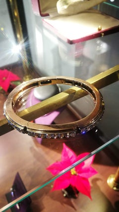 Art Deco Bangle with 10 Carat Oldcut Diamonds