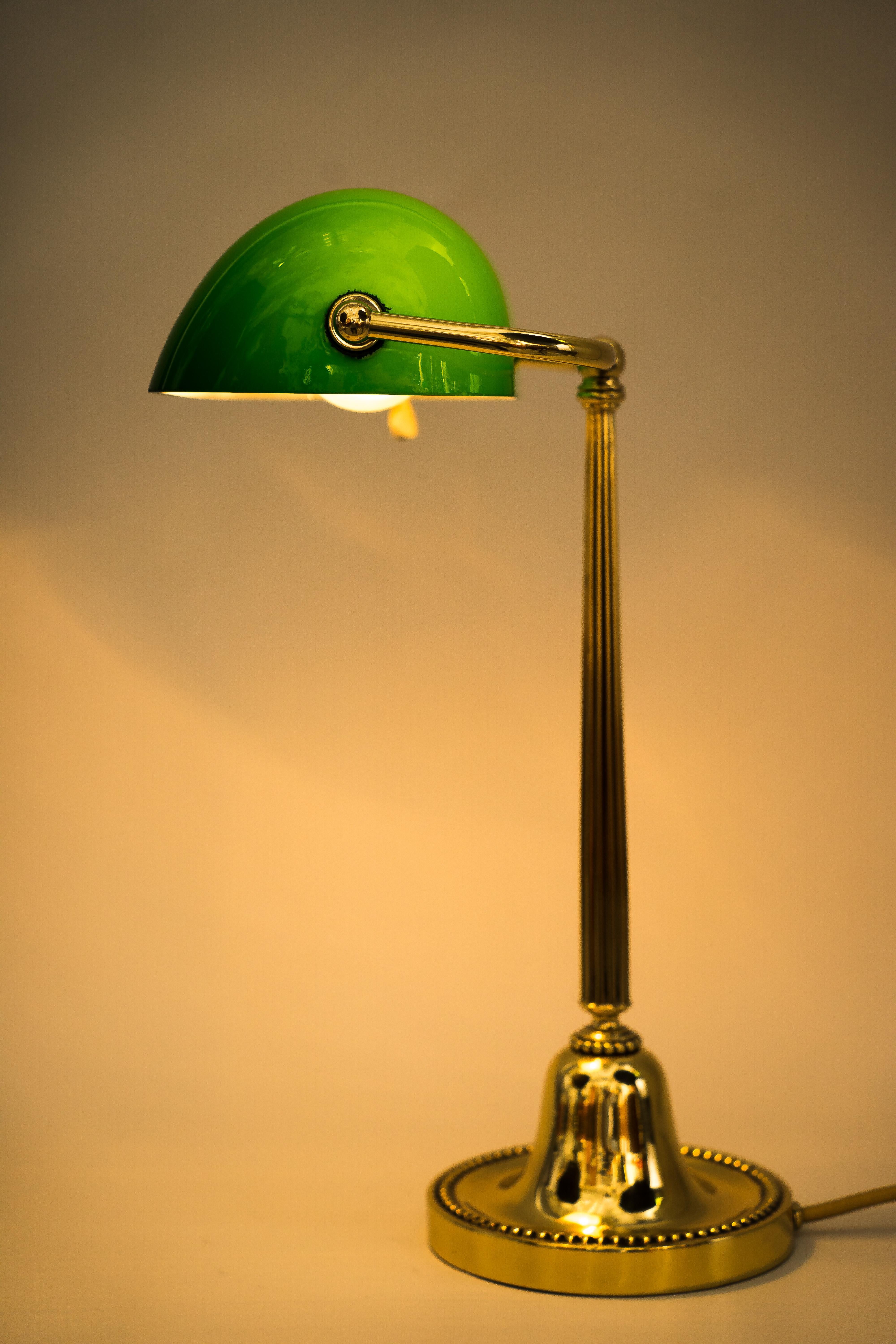 Art Deco Banker Lamp Vienna, 1920s 7