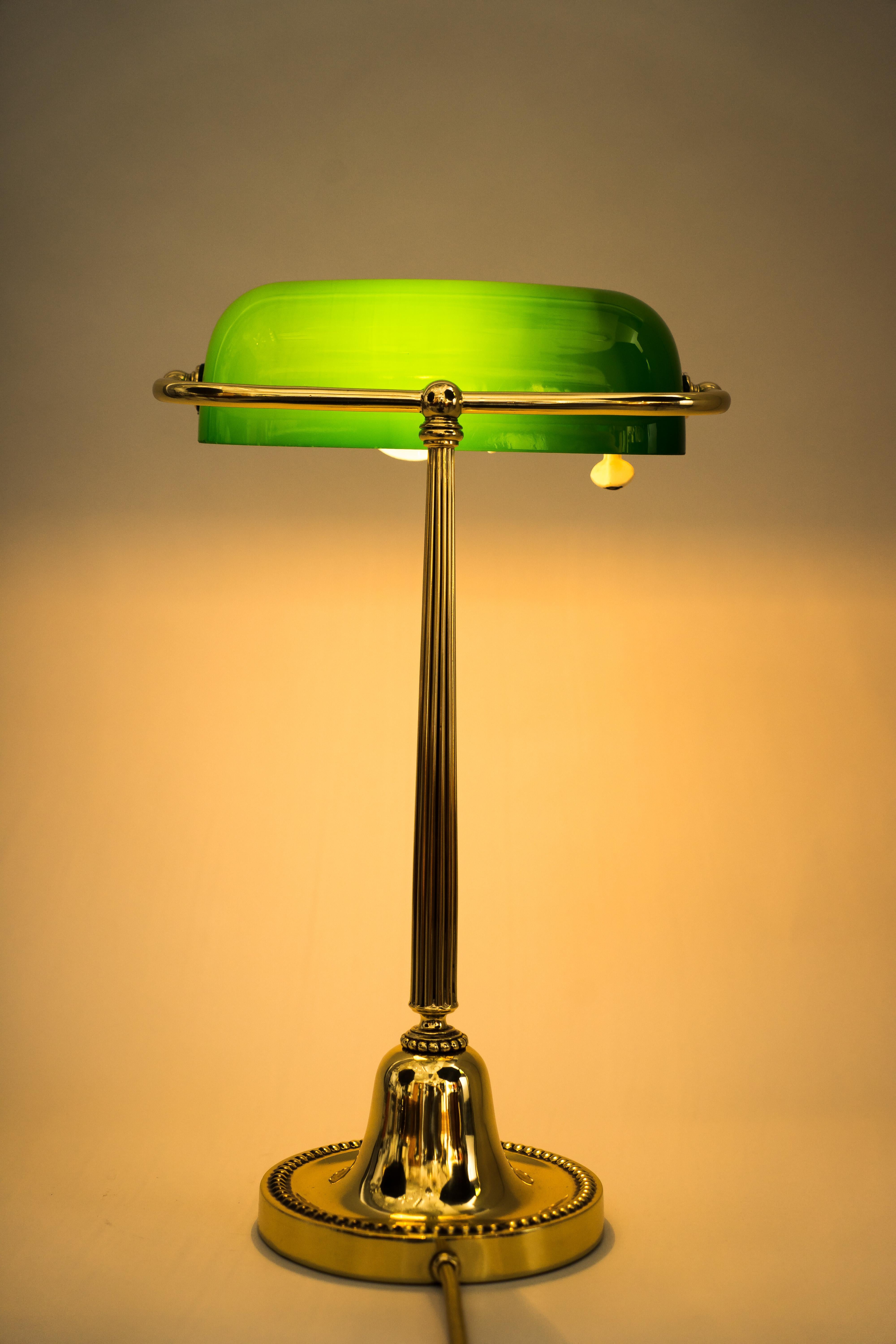 Art Deco Banker Lamp Vienna, 1920s 8