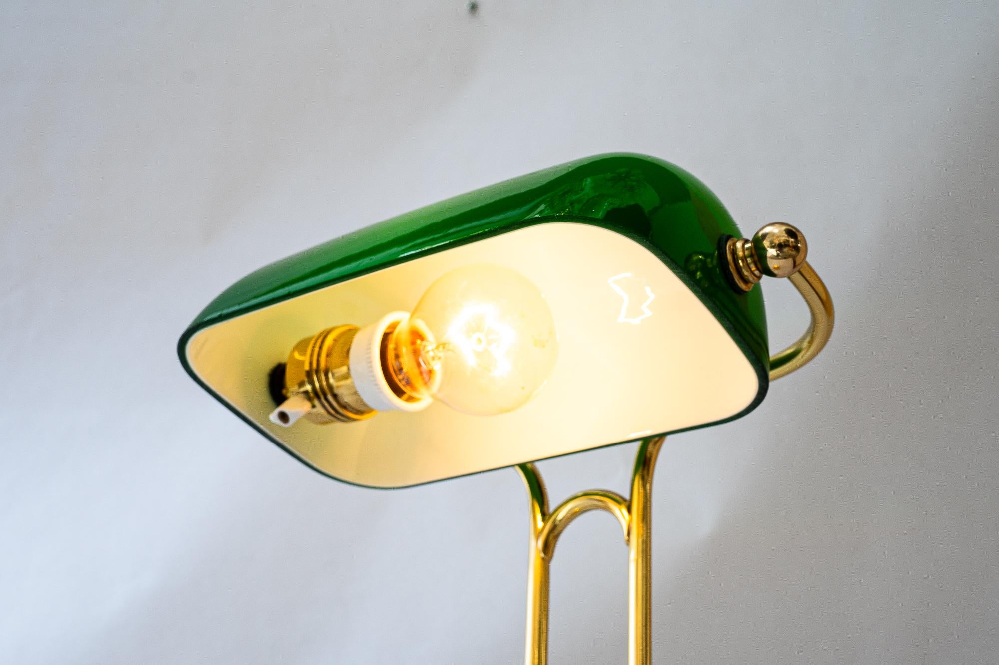 Art Deco Banker Lampe Wien um 1920er Jahre im Angebot 3