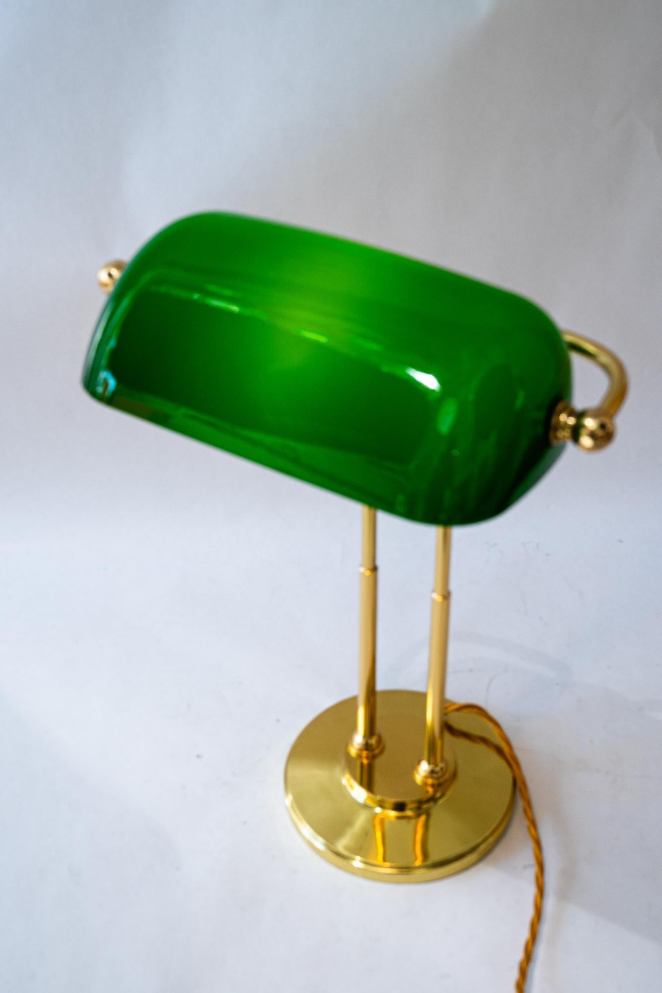 Art Deco Banker Lampe Wien um 1920er Jahre im Angebot 4