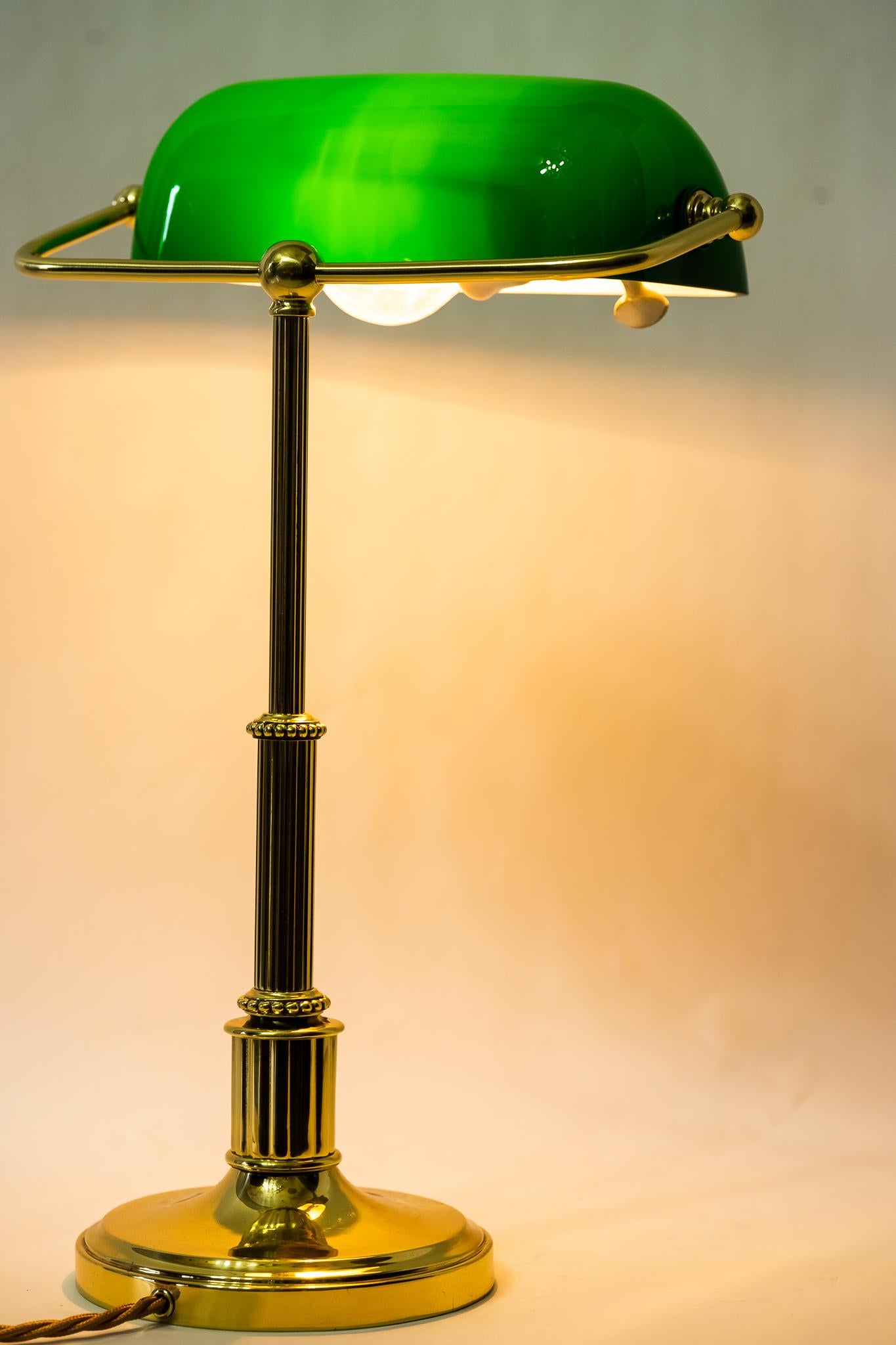 Art Deco Banker Lamp Vienna Around 1920s 5