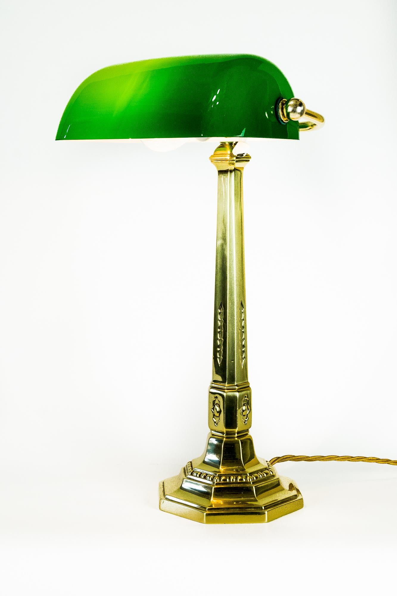 Art Deco Banker Lamp Vienna Around 1920s 6