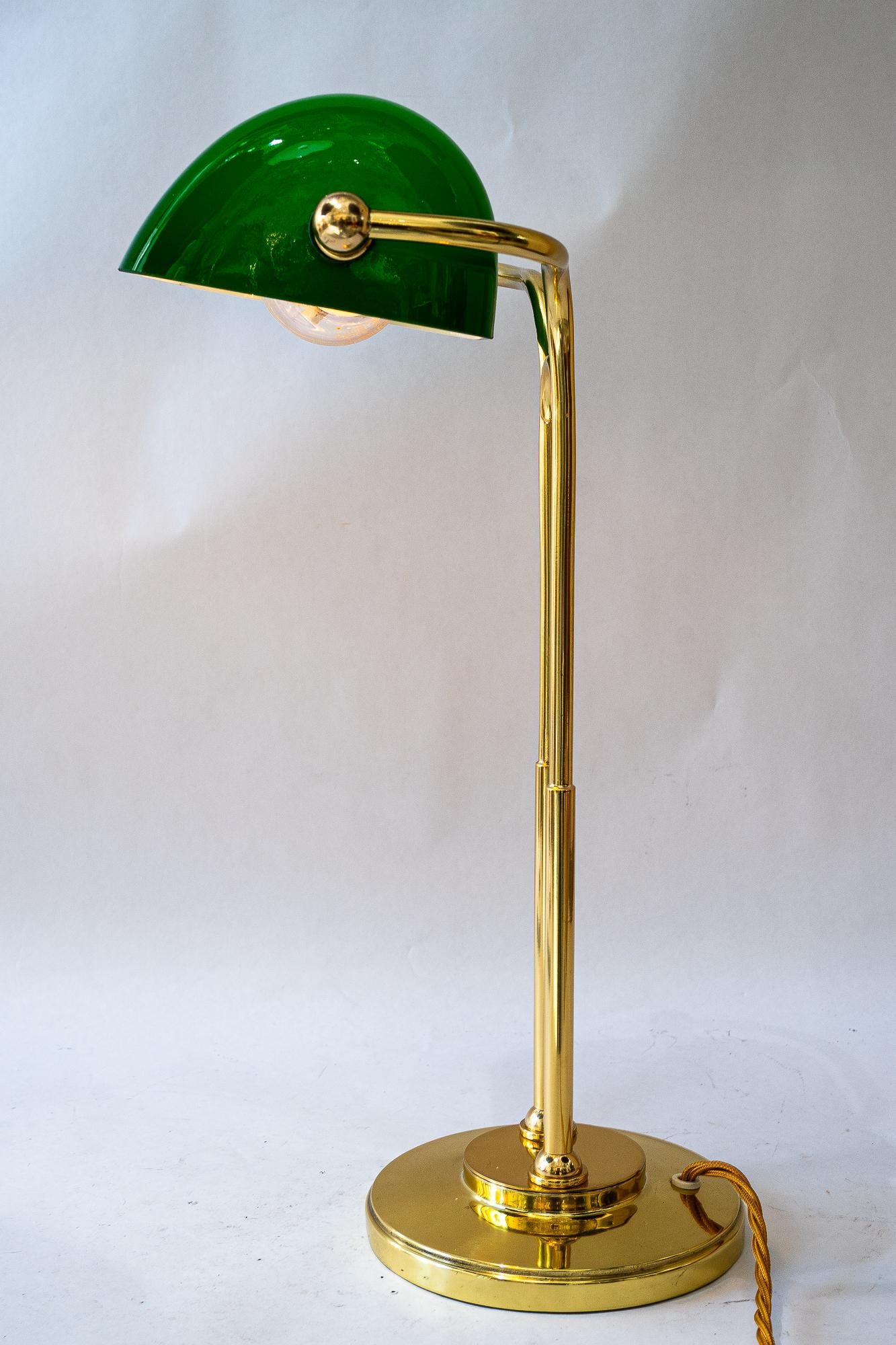 Art Deco Banker Lampe Wien um 1920er Jahre im Angebot 6