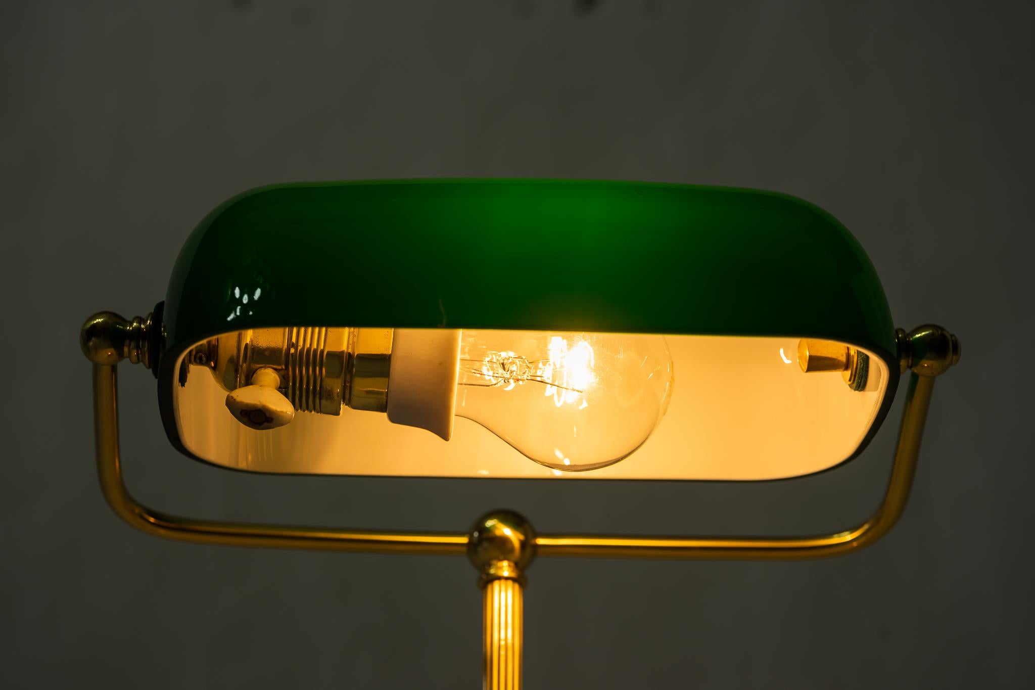 Art Deco Banker Lamp Vienna Around 1920s 8