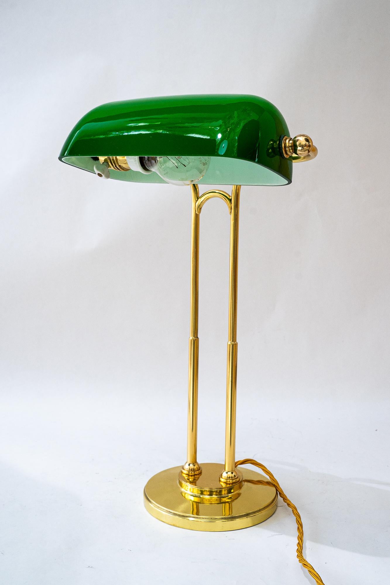 Art Deco Banker Lampe Wien um 1920er Jahre im Angebot 8
