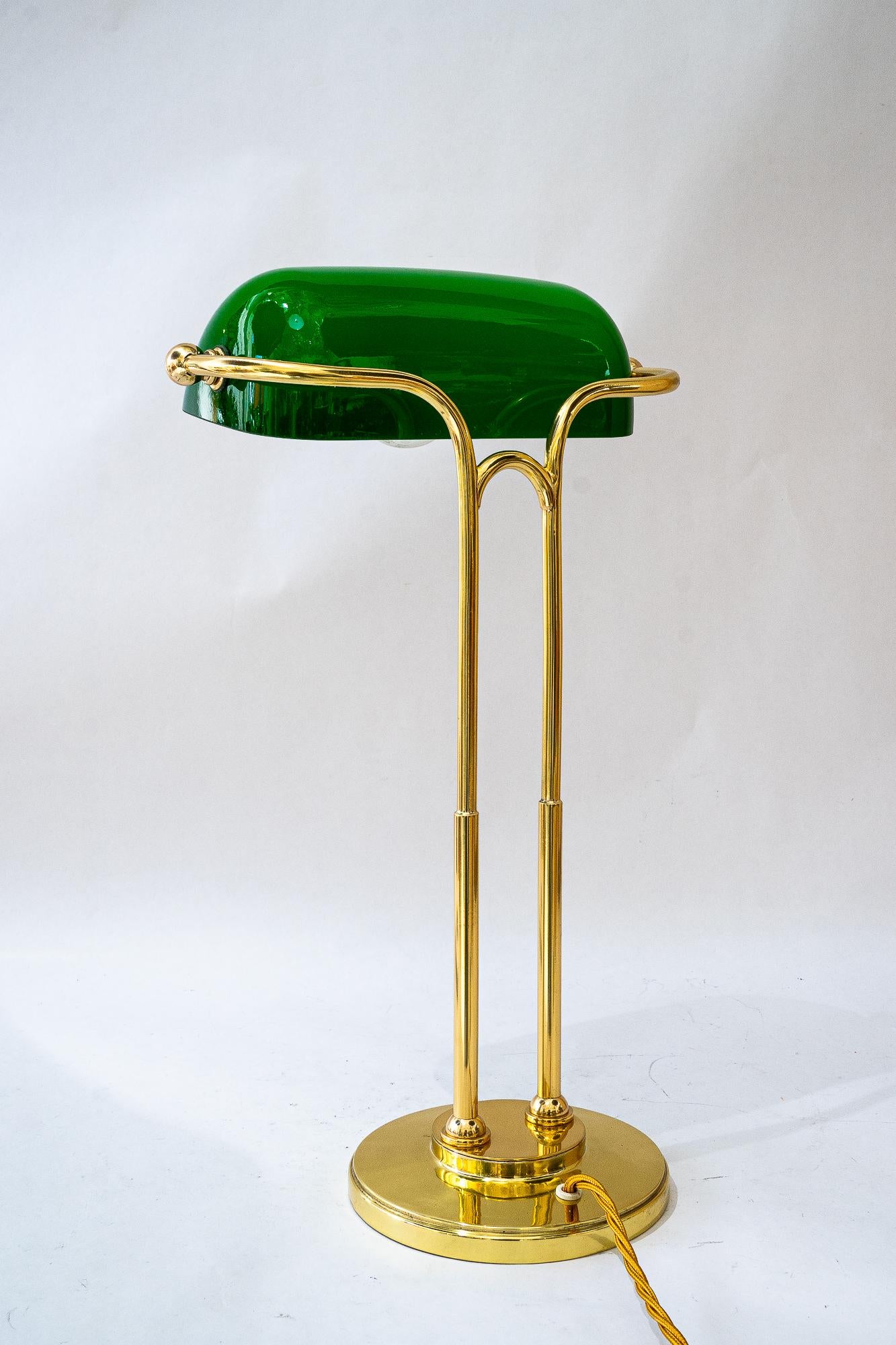 Art Deco Banker Lampe Wien um 1920er Jahre im Angebot 9