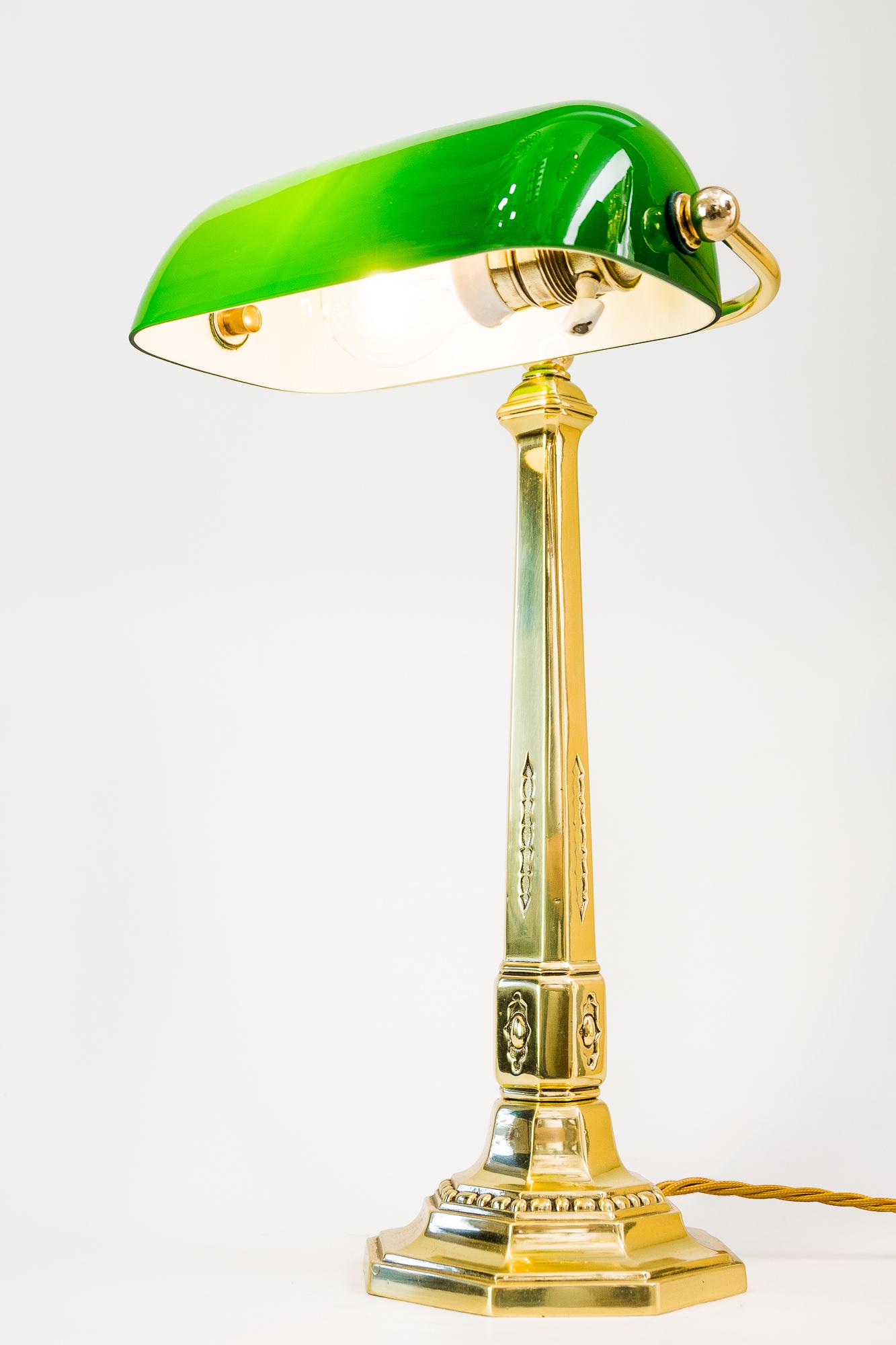 Art Deco Banker Lamp Vienna Around 1920s 10