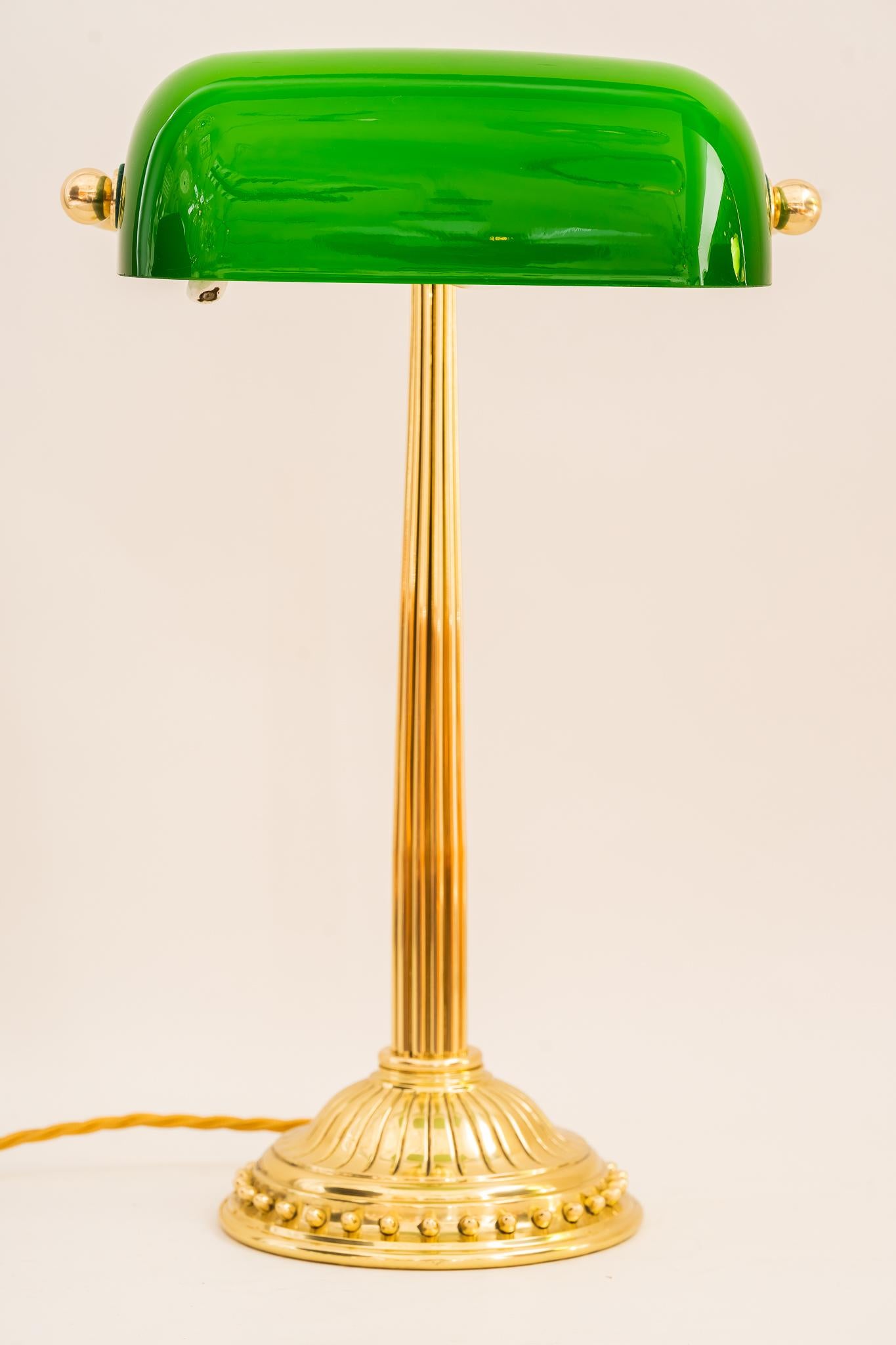 Art Deco Banker Table Lamp Around 1920s In Good Condition In Wien, AT